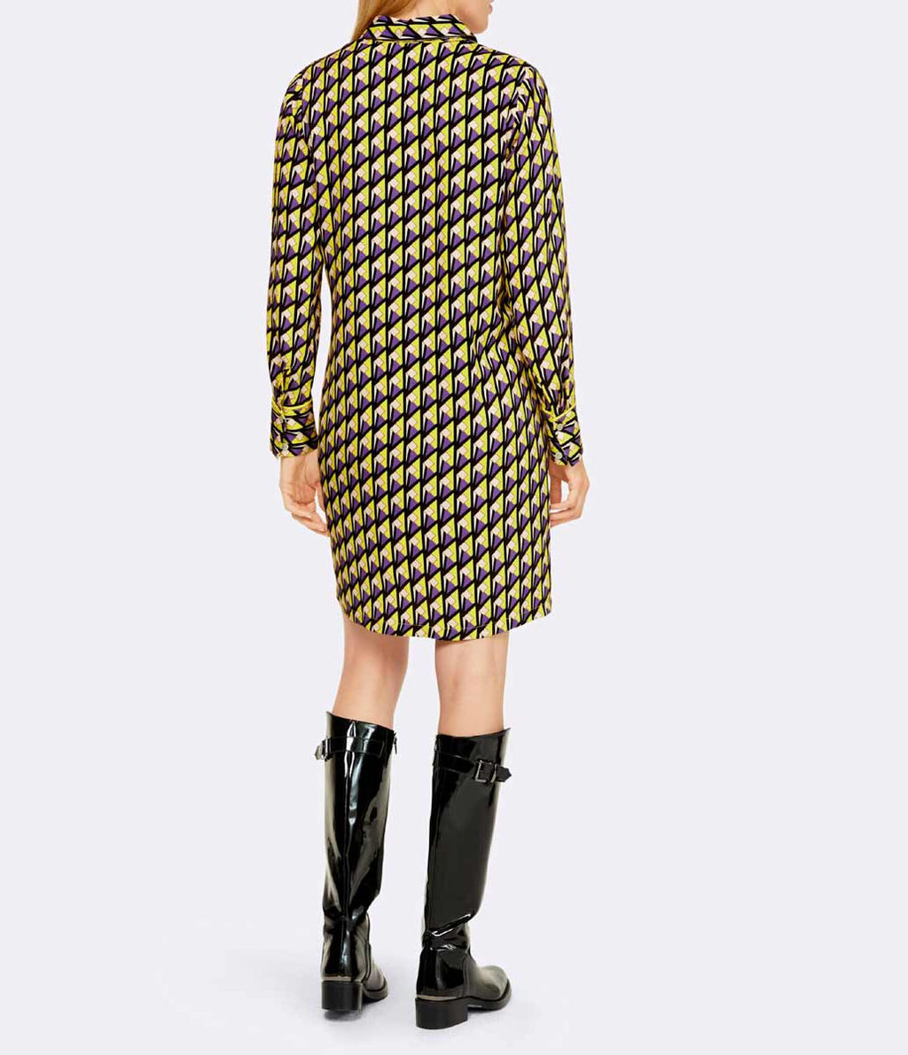 Платье, черно-лилово-лимонное - Ashley brooke фото 4