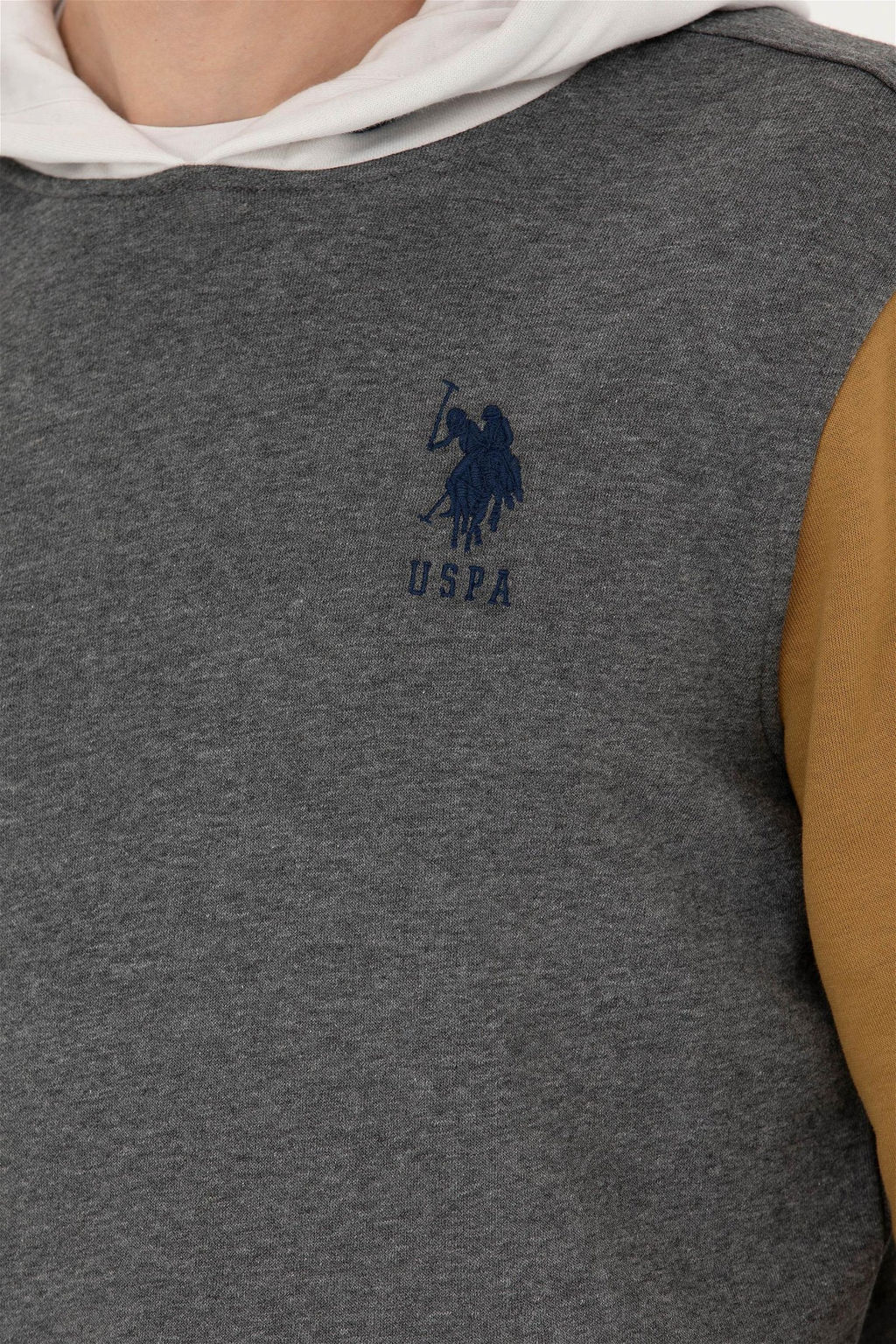 Мужской свитшот антрацитового меланжа - U.s. polo assn фото 7