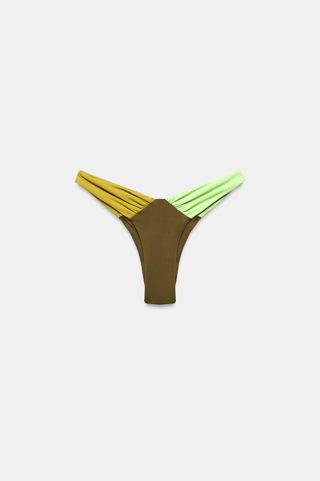 BRAGUI BIKINI ESCOTE COMBINADA / Verde - Zara фото 5