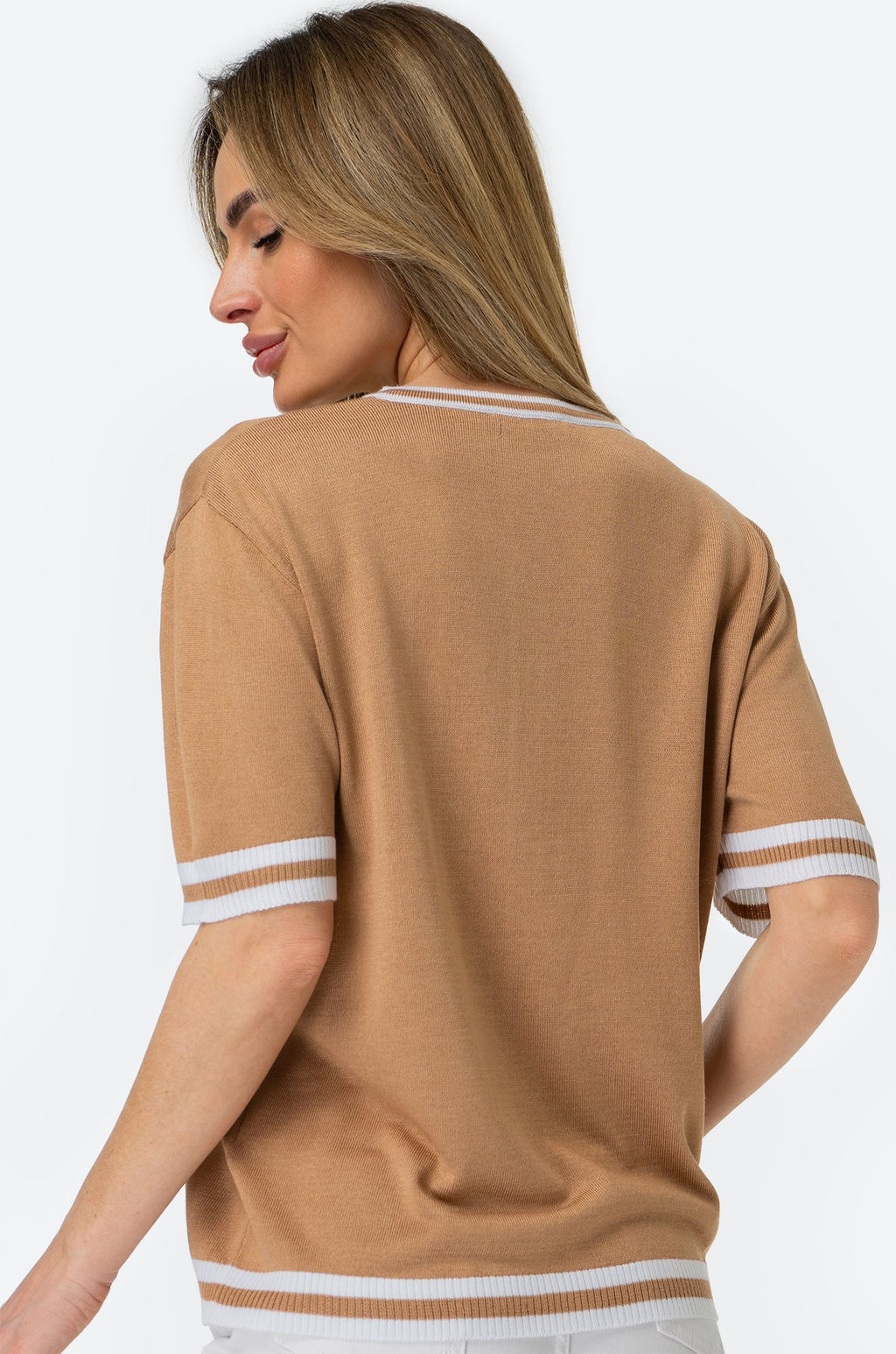 Женская футболка из вязаного трикотажа Happy Fox  фото 14