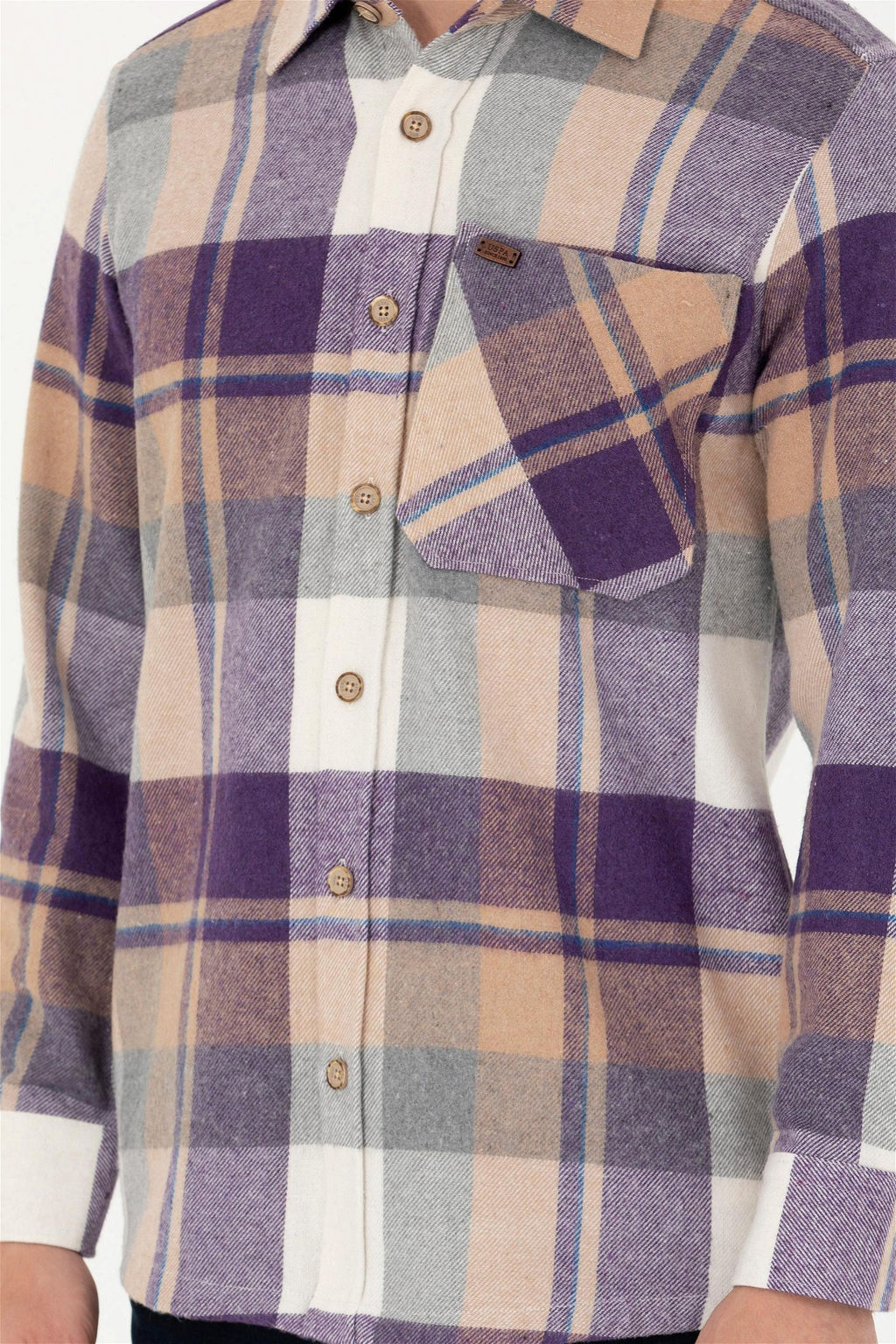 U. S. Polo Assn Мужская рубашка Lumberjack светло-коричневого цвета - U.s. polo assn фото 13
