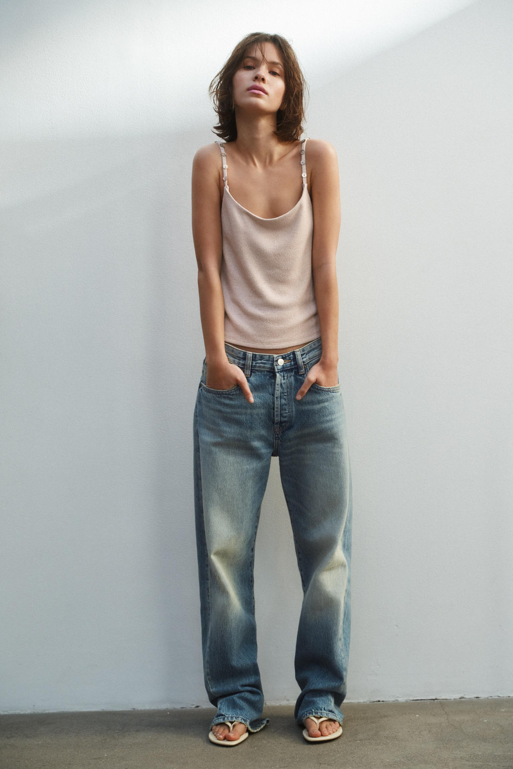 JEANS TRF BOYFRIEND TIRO MEDIO / Marino - Zara фото 5