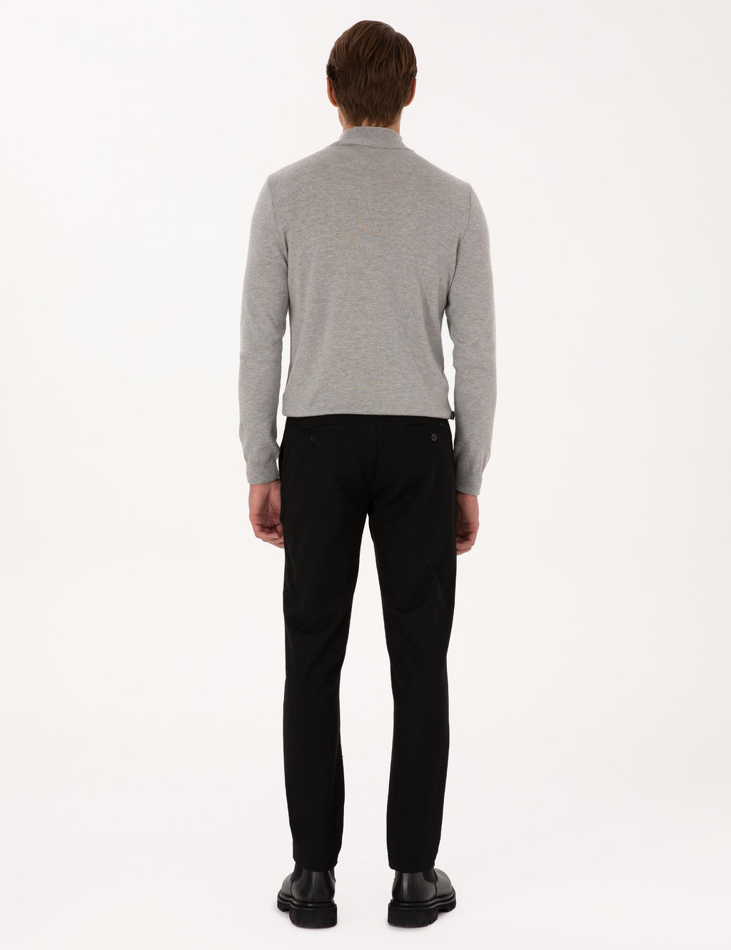 Siyah Slim Fit Kanvas Pantolon - Pierre cardin фото 4