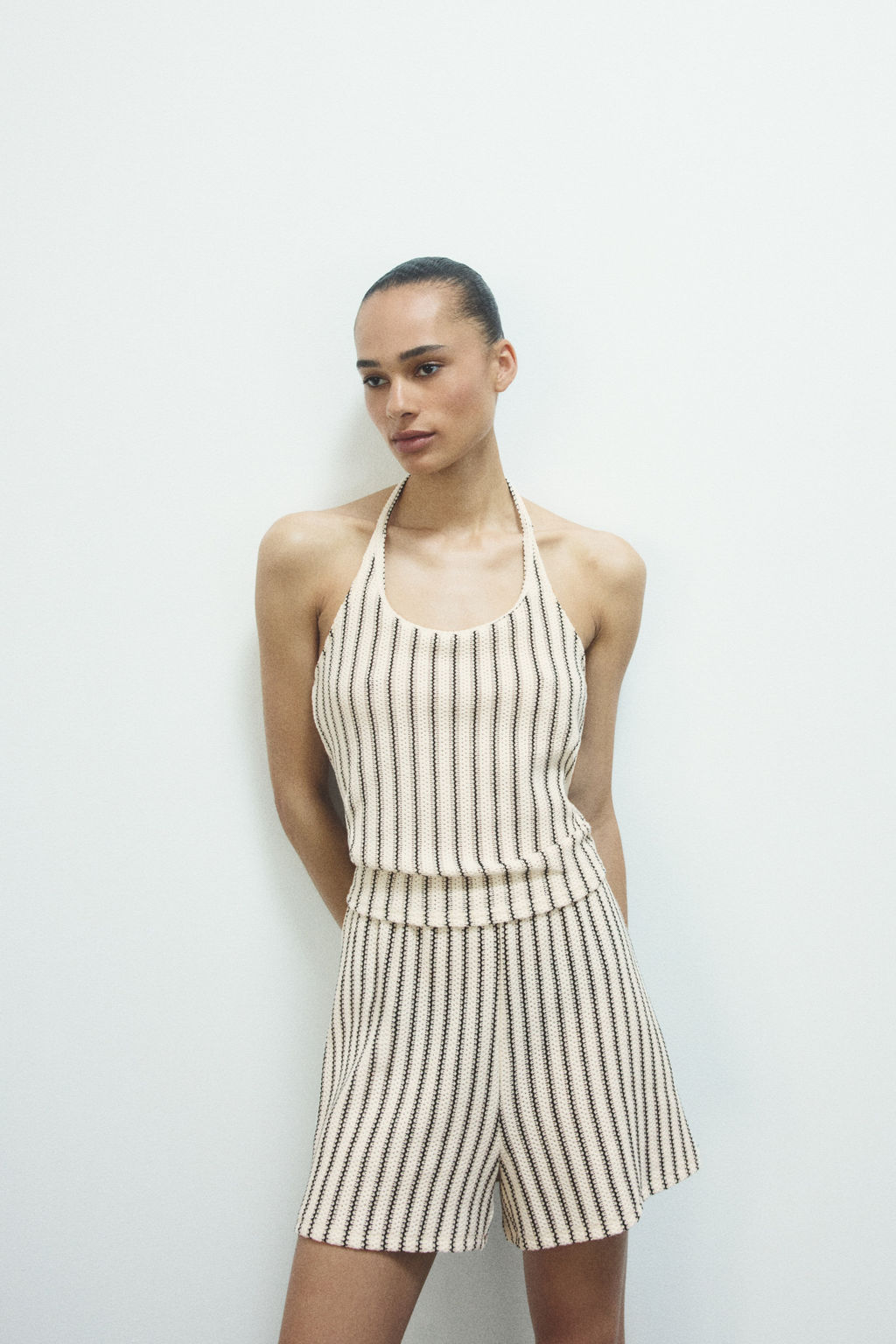 Top halter en punto pointelle - H&m фото 4