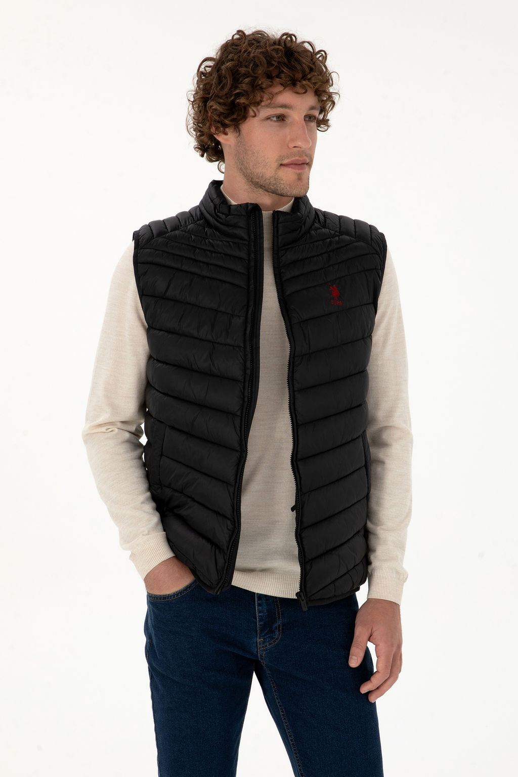Erkek Siyah Yelek - U.s. polo assn фото 3