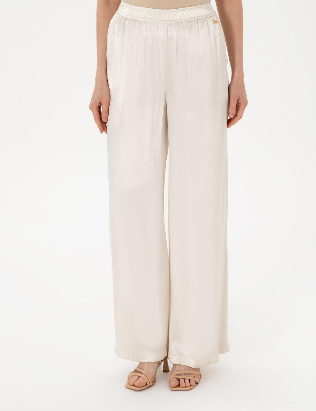 Ekru Loose Fit Kanvas Pantolon - Pierre cardin фото 2