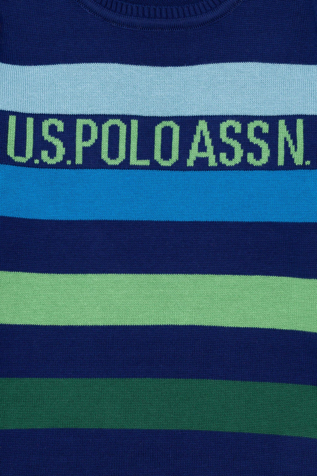 Темно-синий трикотажный свитер для мальчика - U.s. polo assn фото 4