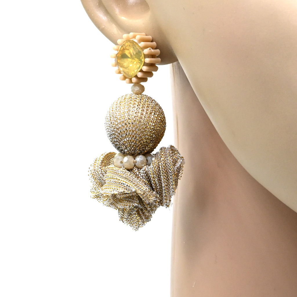 Крупные серьги шарик 20мм цв.золото