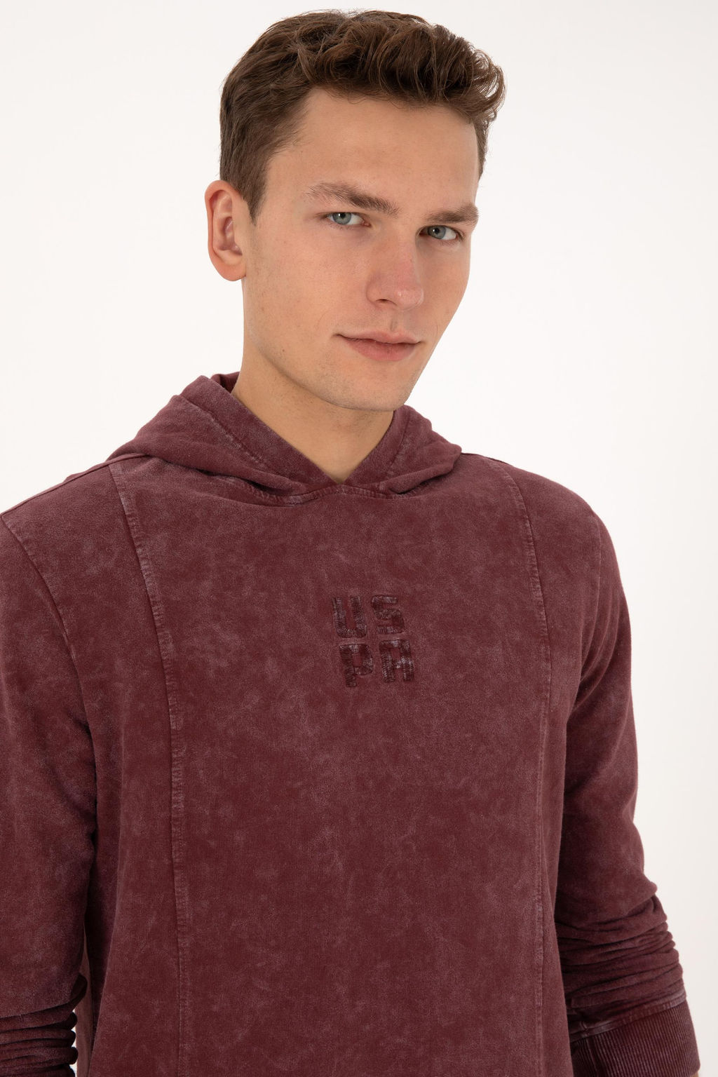 Erkek Bordo Sweatshirt