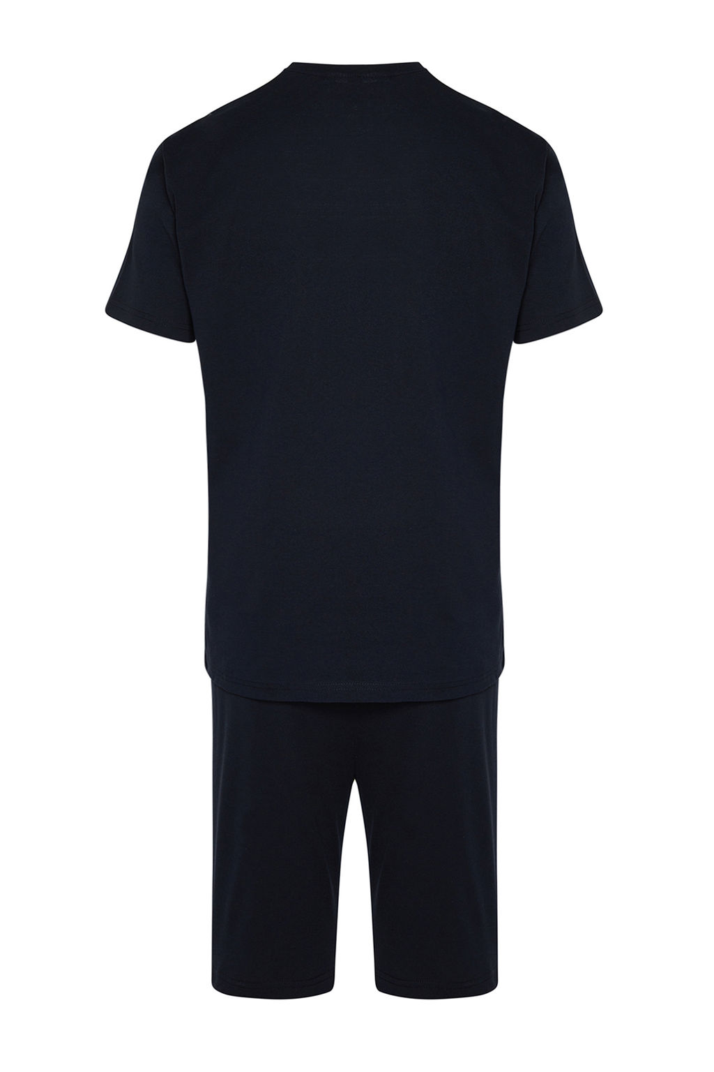 TRENDYOL MAN Gri Regular Fit Bisiklet Yaka Orme Sortlu Pijama Tak?m? TMNSS24PT00046 - Trendyolmilla фото 8