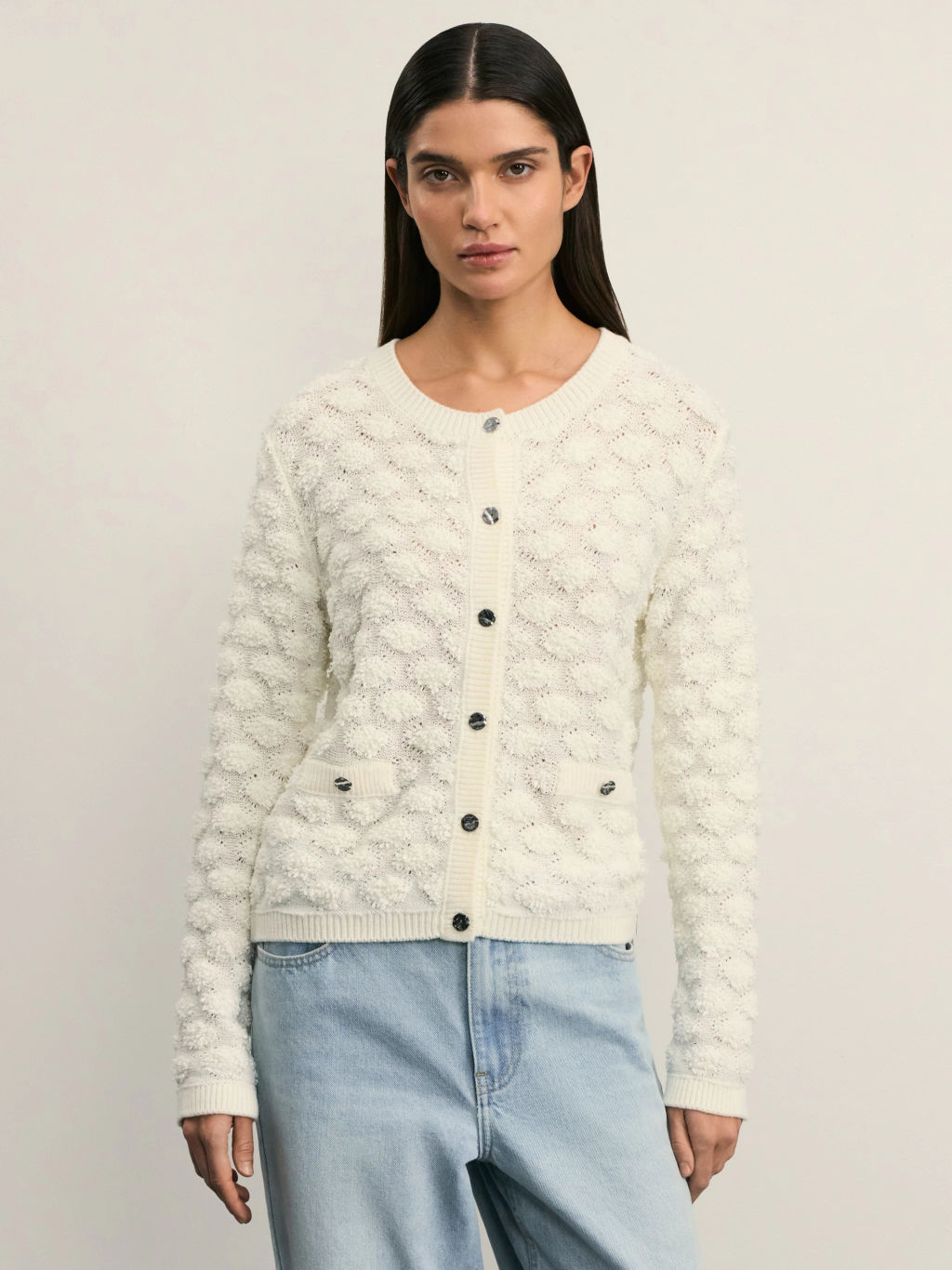 Кардиган из фактурной пряжи / Zarina  фото 5