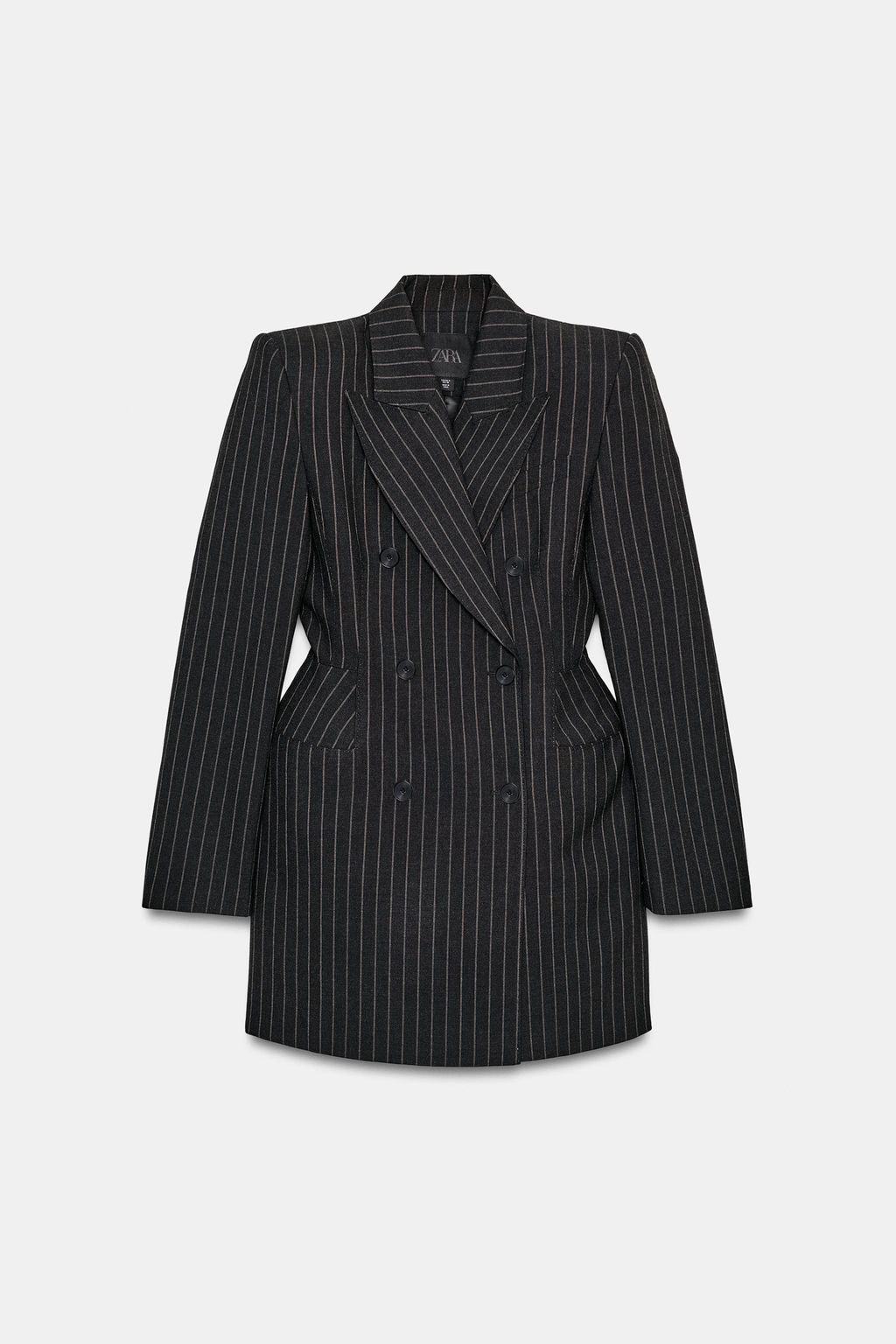 ZW COLLECTION PINSTRIPE BLAZER DRESS - Zara фото 6
