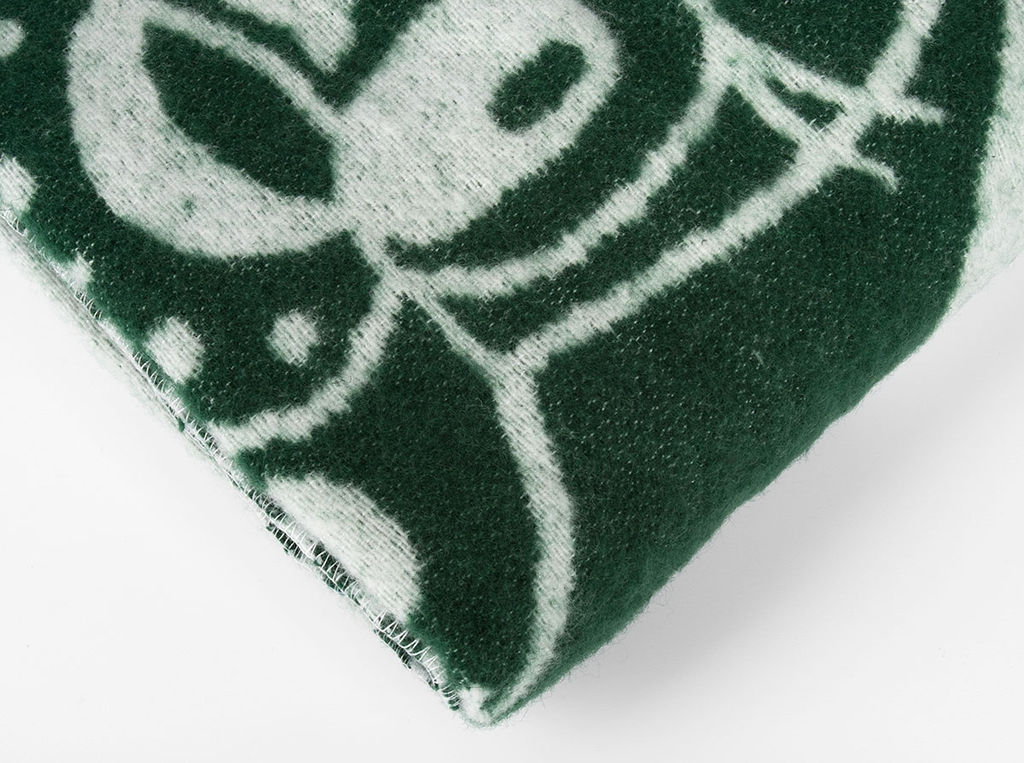 Одеяло п/шерсть 30% 100*140 "Жаккард" пл 420 цв зеленый