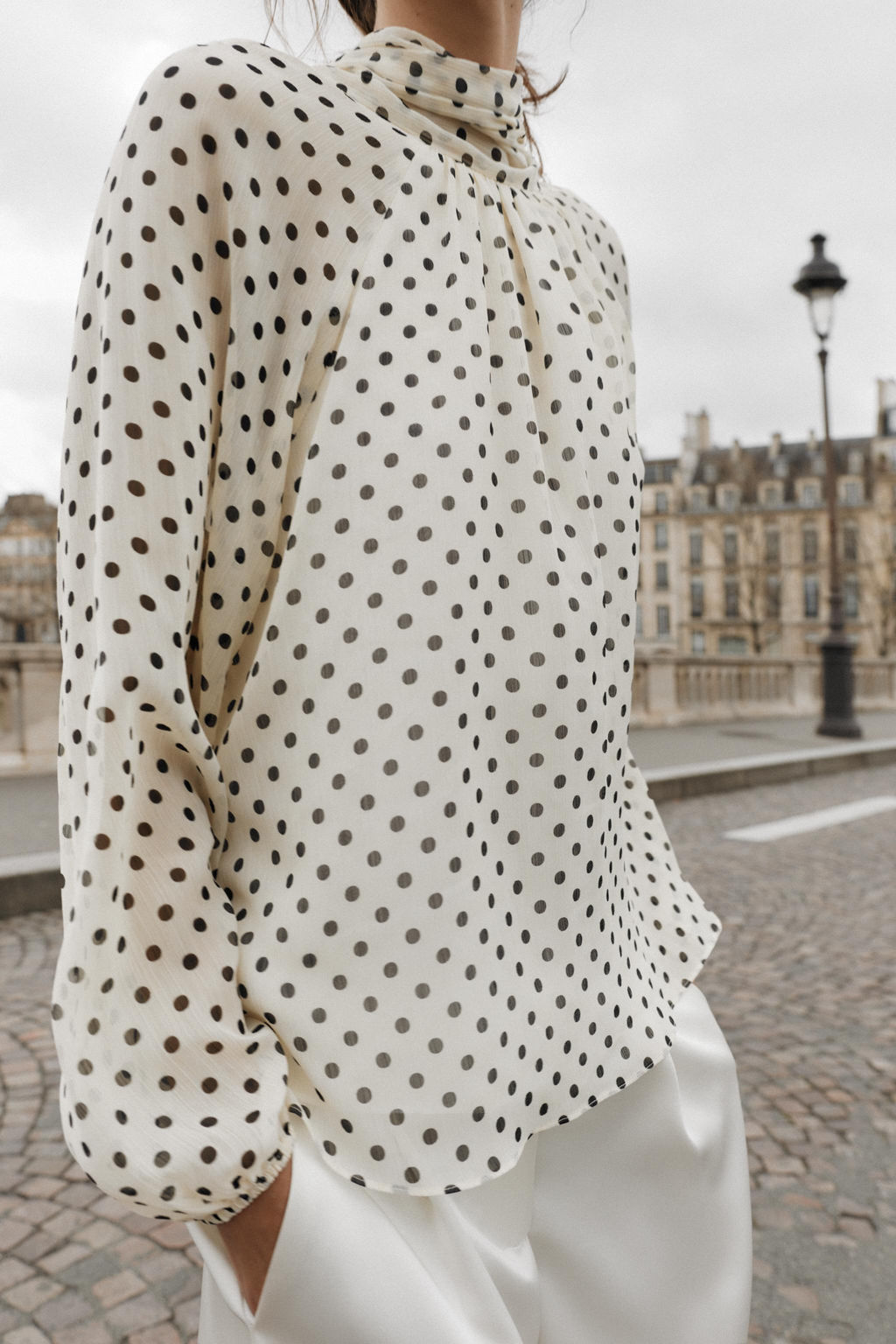POLKA DOT PRINT BLOUSE - Zara фото 29