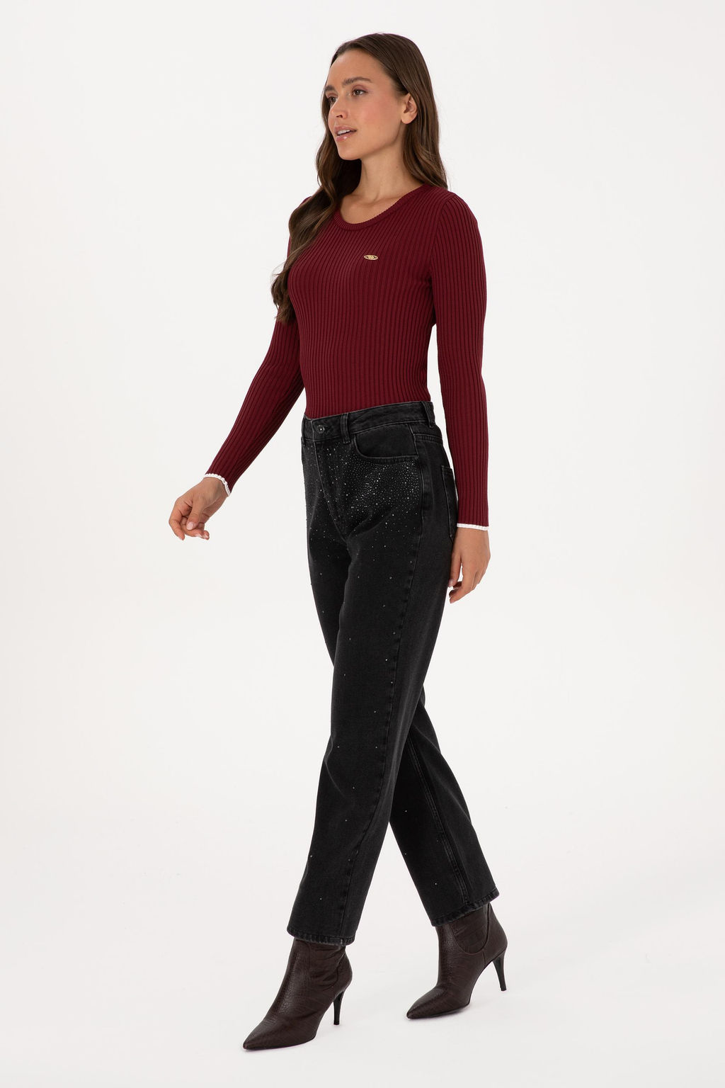 Kad_n Siyah Jean Pantolon Sepette S_rpriz _ndirim - U.s. polo assn фото 3