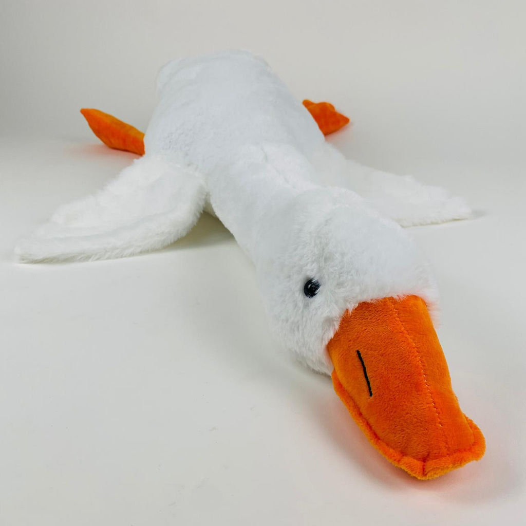 Мягкая игрушка Гусь обнимусь меховой стройный 190 см - Storyland фото 3