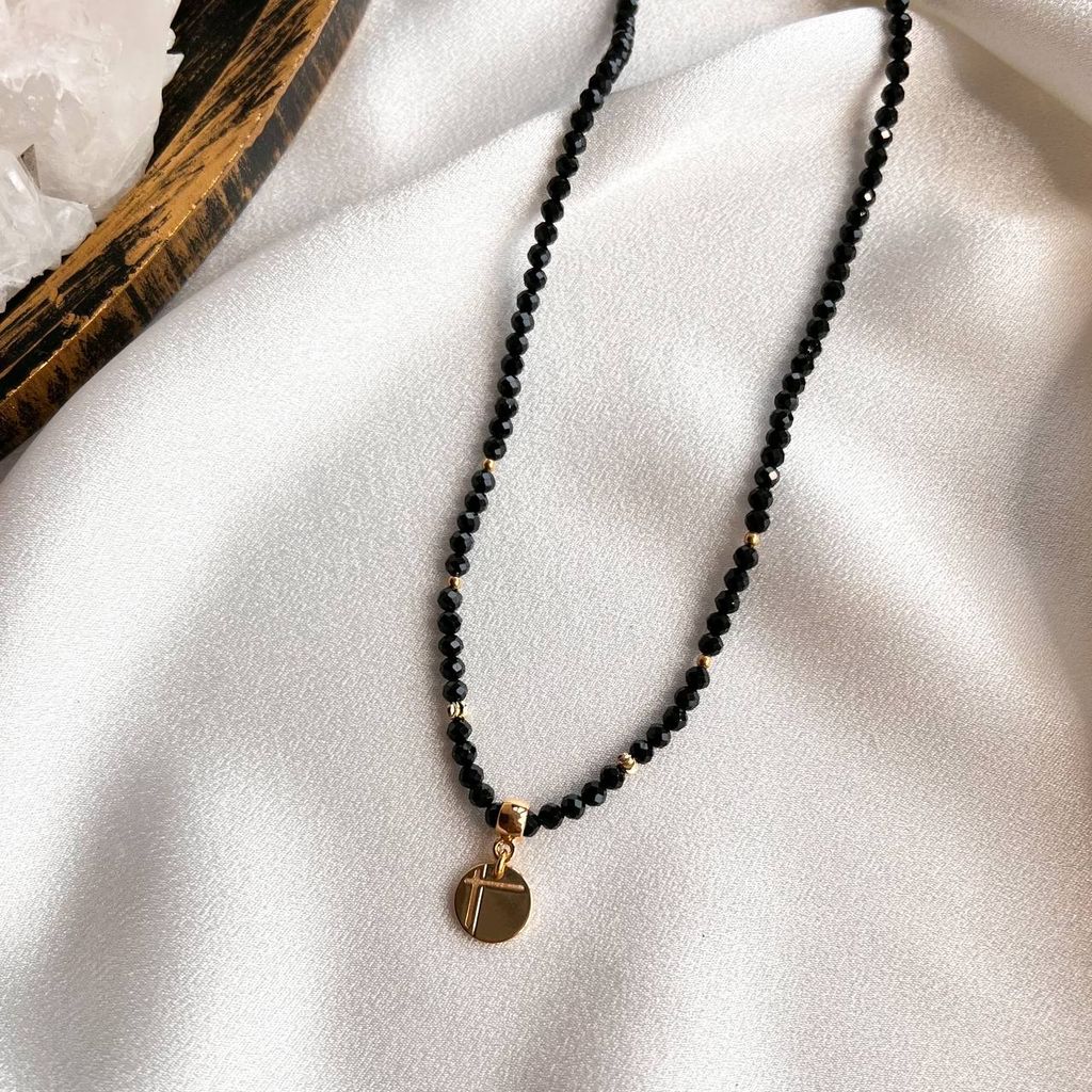 Бусы с подвеской из Шпинели огранка 45 см +