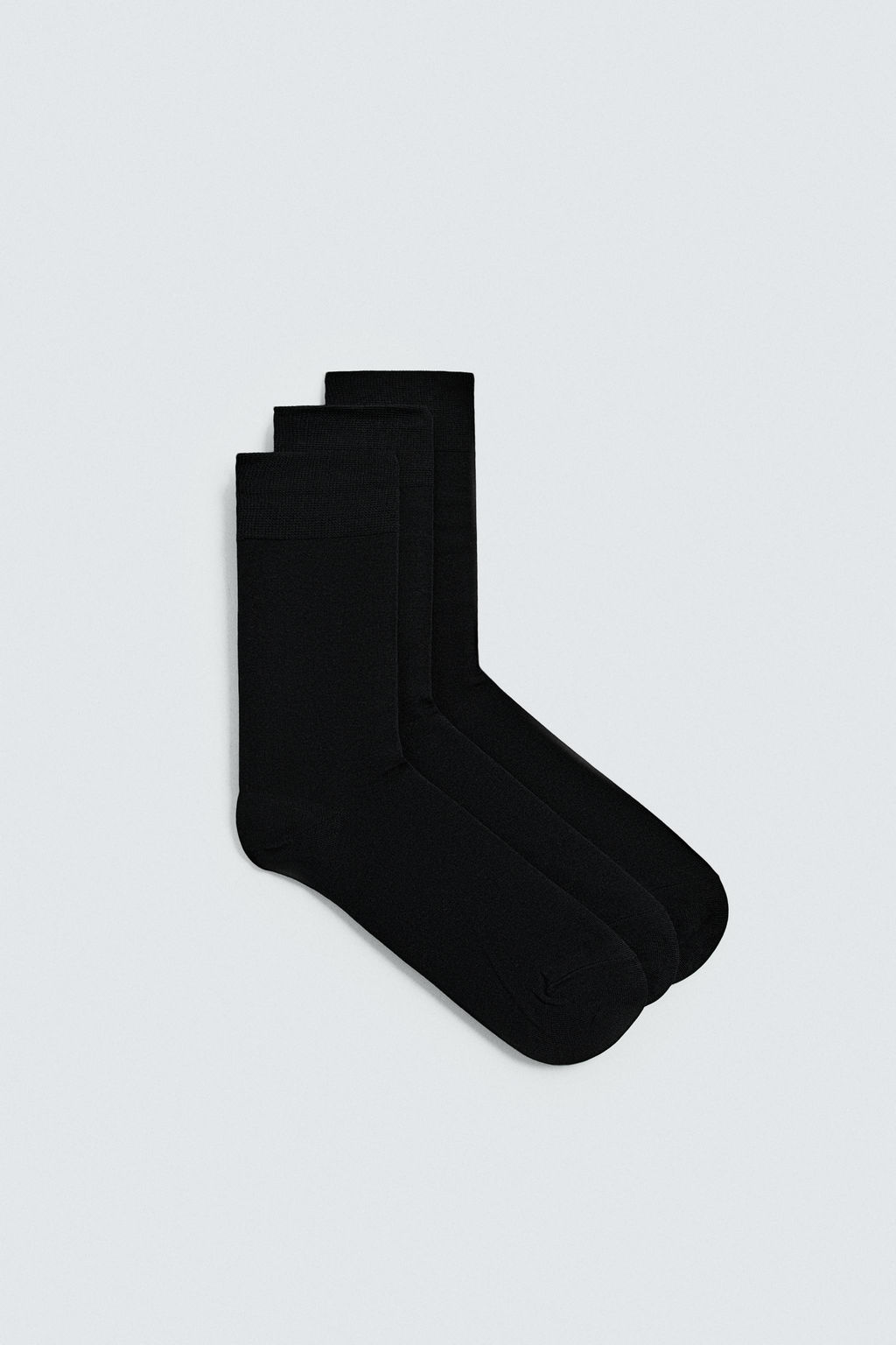 CALCETINES MERCERIZADOS PACK 3 / Negro - Zara фото 2