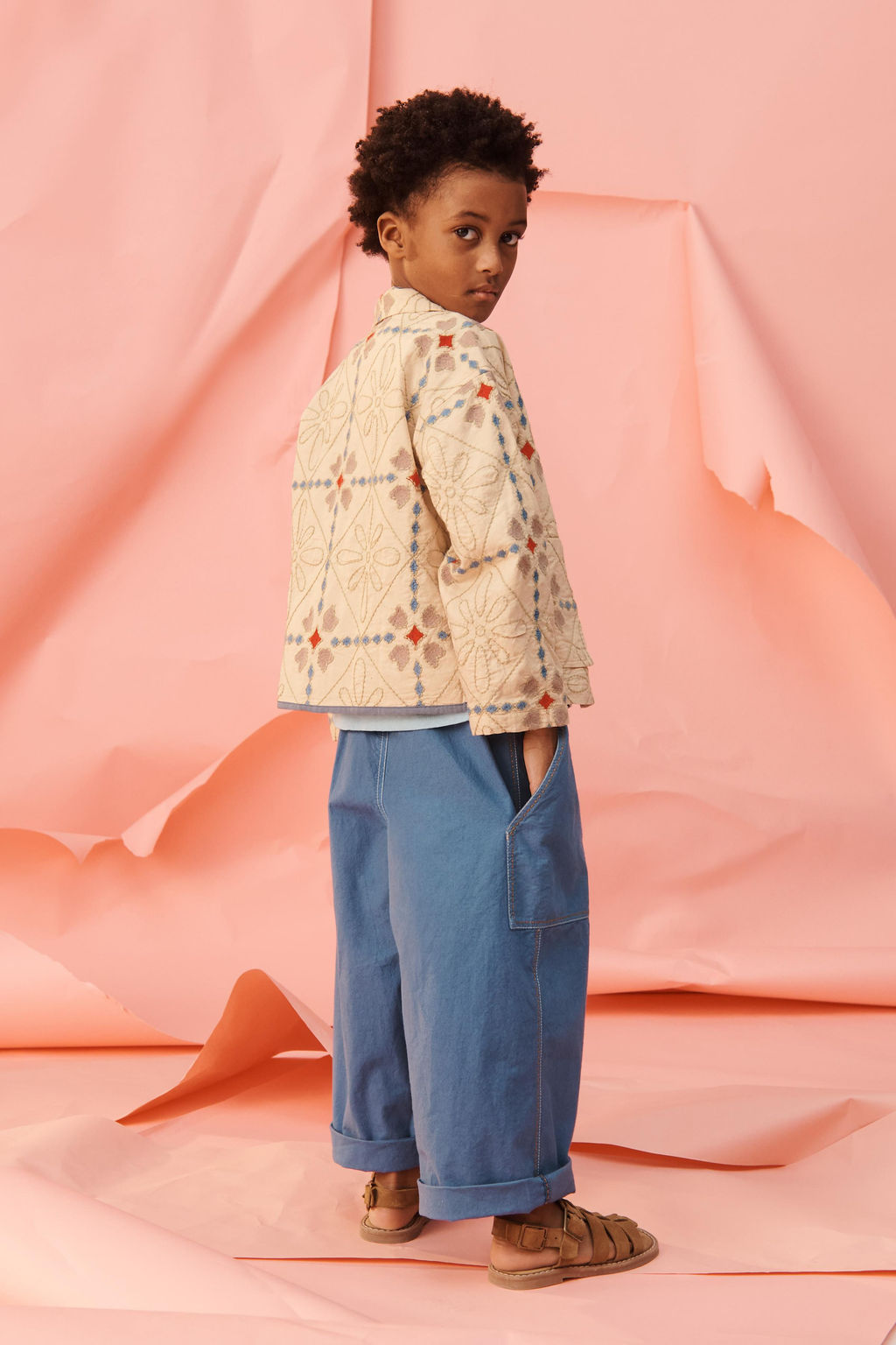 PANTAL?N BOLSILLOS PESPUNTES CONTRASTE LIMITED EDITION / Azul / ?ndigo - Zara фото 12