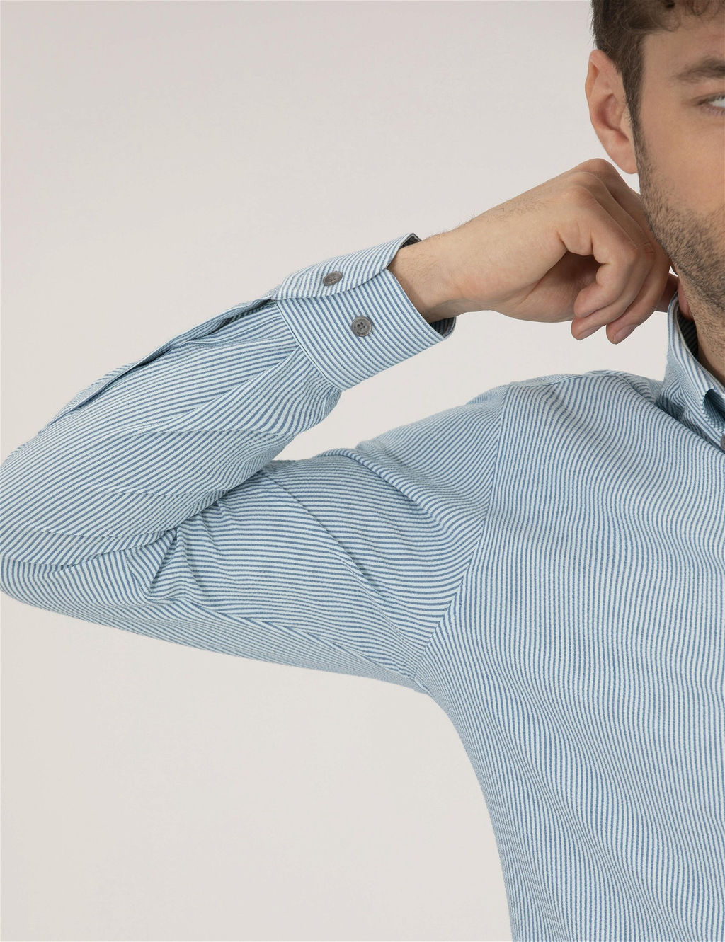 Aqua Slim Fit Uzun Kollu G_mlek - Pierre cardin фото 7