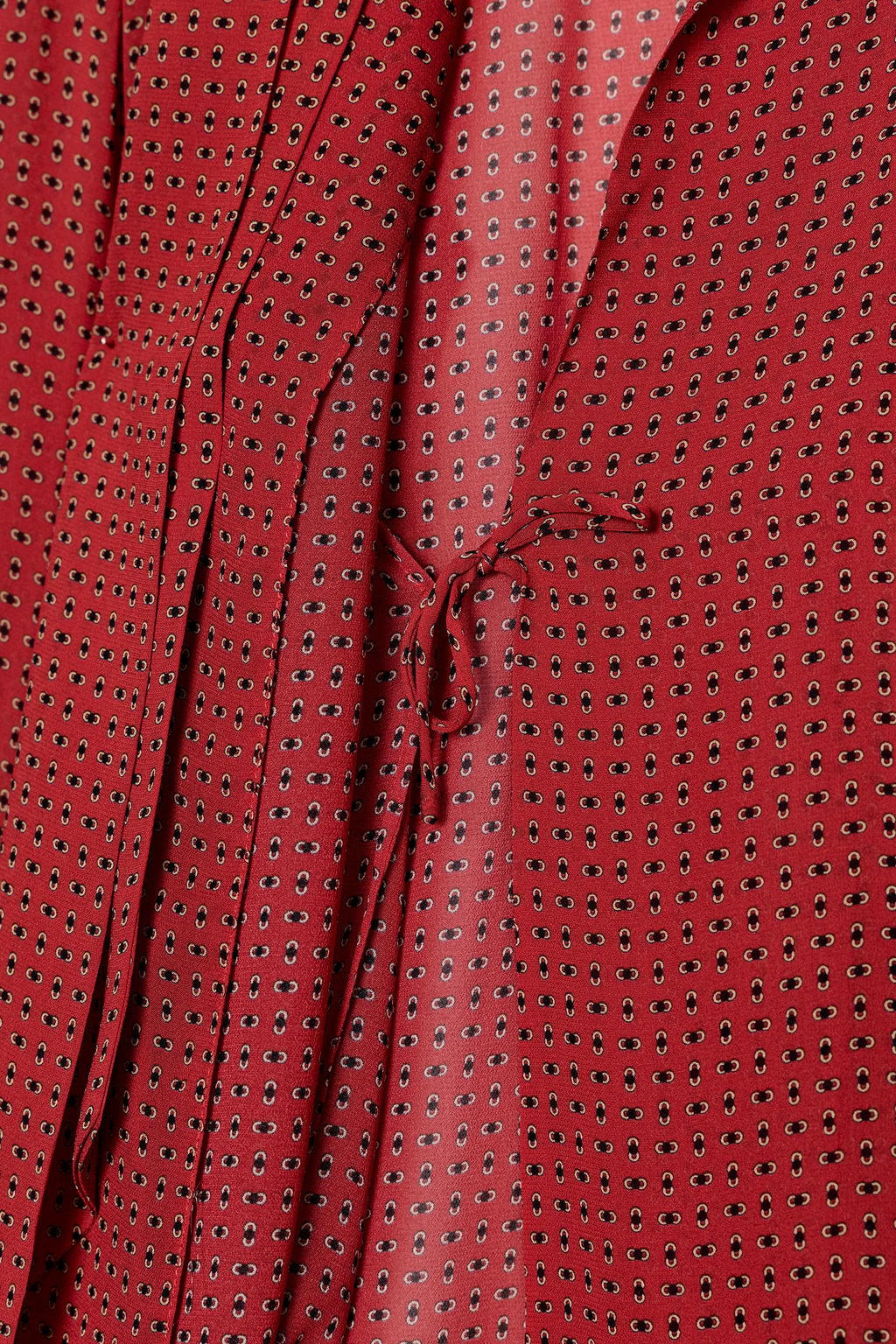 ZW COLLECTION PRINTED BLOUSE WITH BOW DETAIL - Zara фото 10