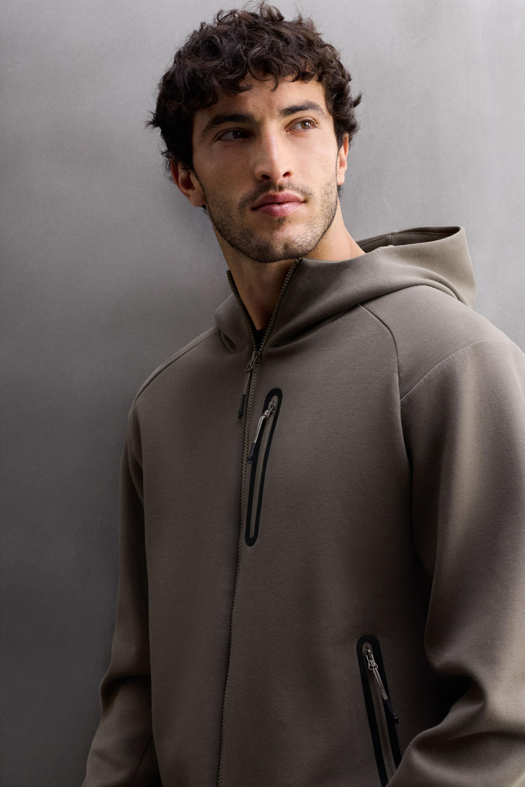 TECHNICAL ZIP-UP HOODIE - Zara фото 5
