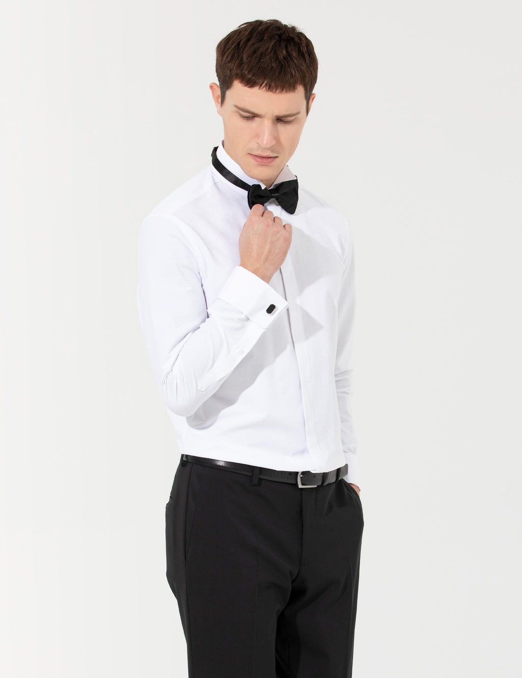 Beyaz Slim Fit Smokin G_mlek