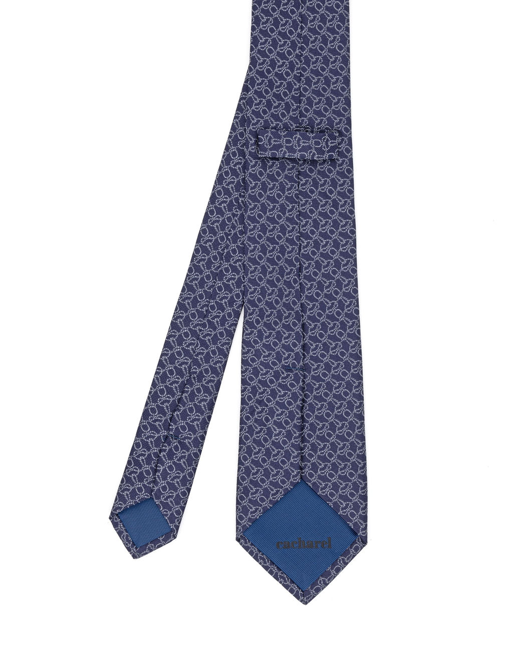 Темно-синий шелковый галстук - Cacharel фото 5