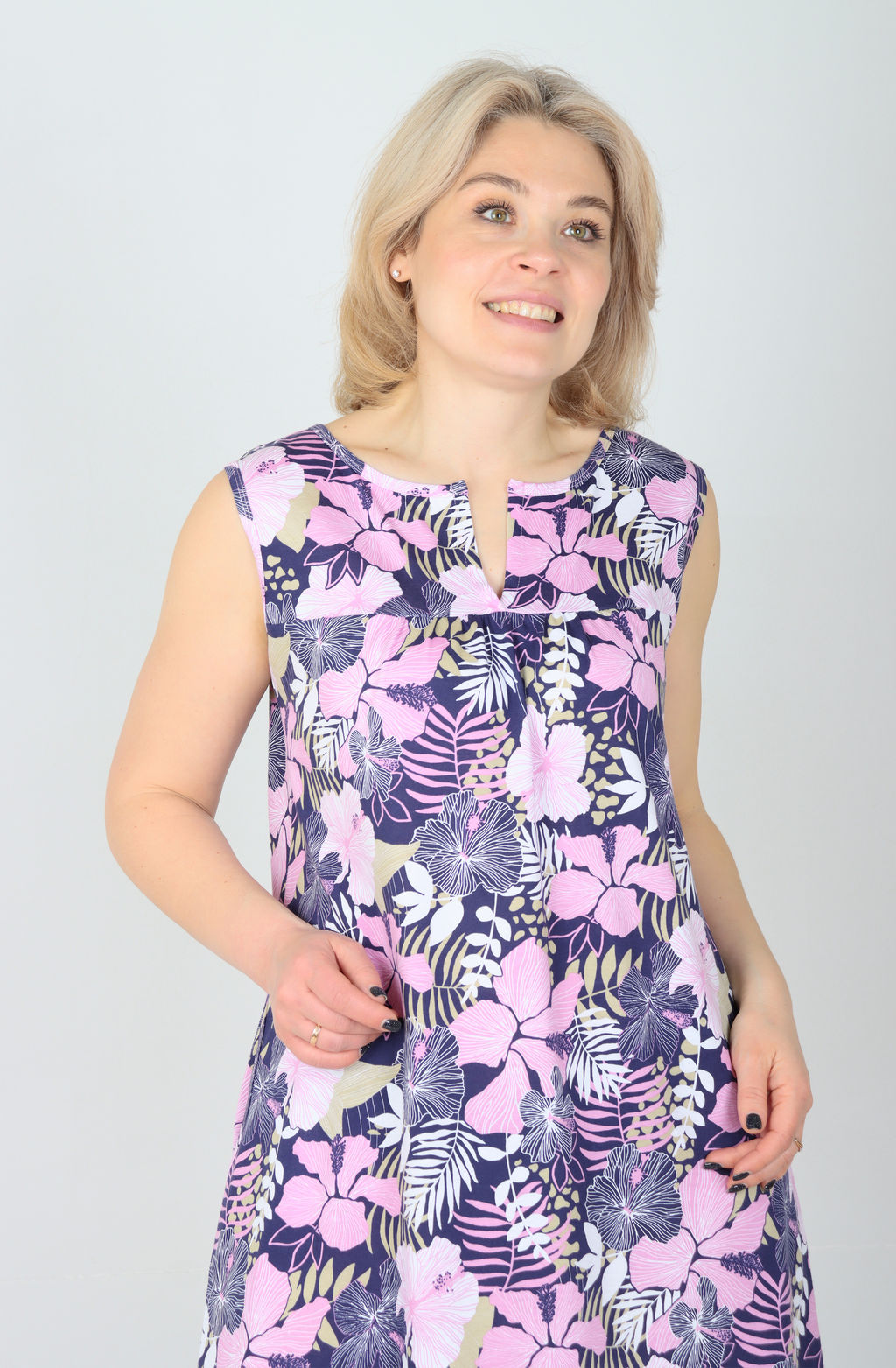 Сарафан Мимоза Х-456 (44-62) кулирка - Лотос фото 12