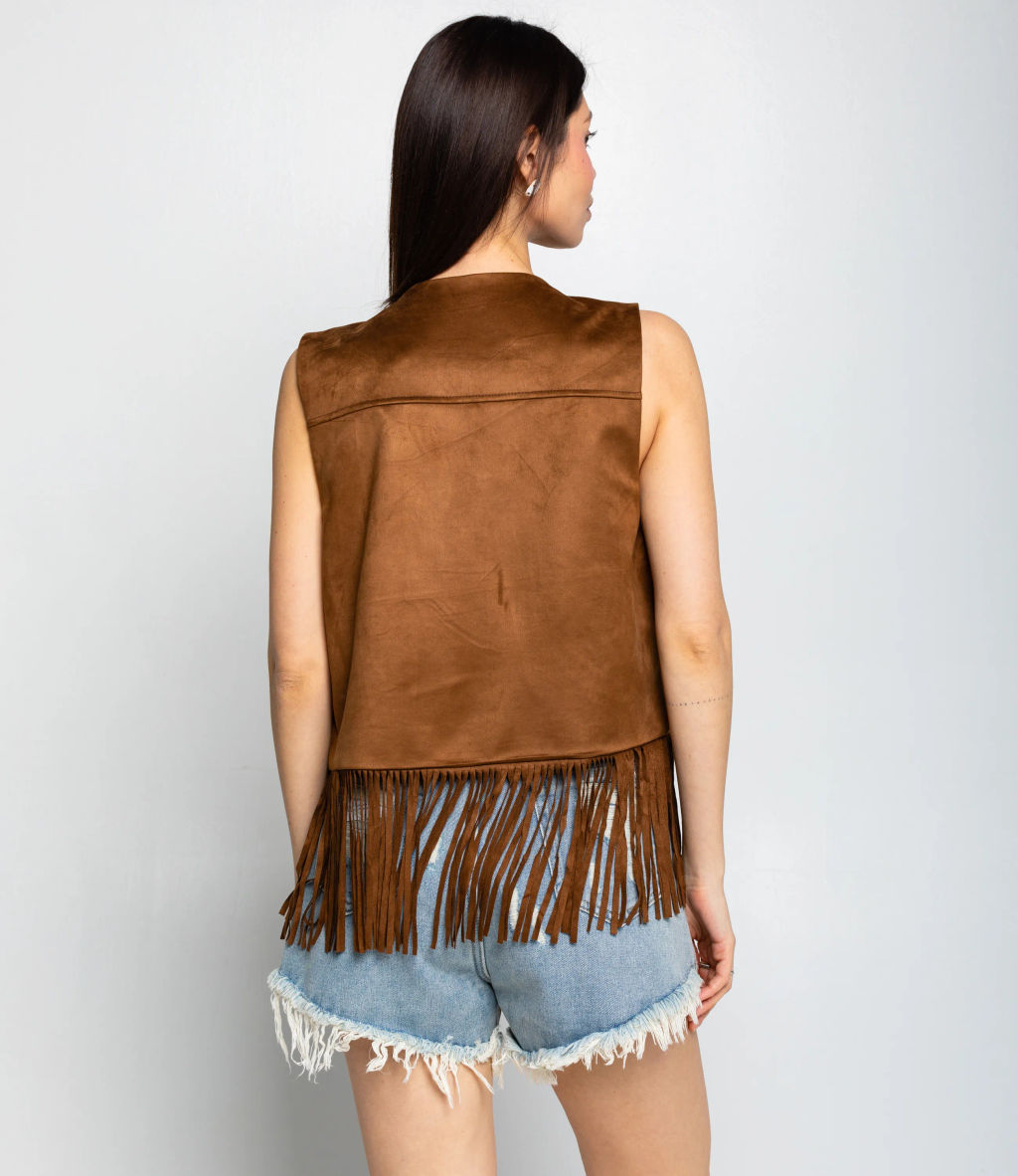 Жилет #КТ9833, коричневый - Dommod фото 3