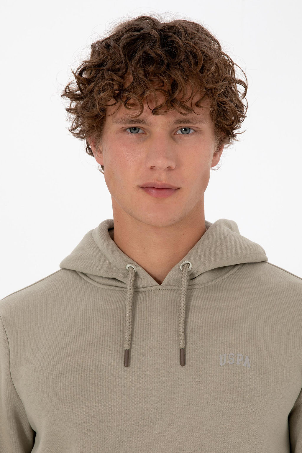 Erkek A__k Haki Basic Sweatshirt Sepette S_rpriz _ndirim - U.s. polo assn фото 2
