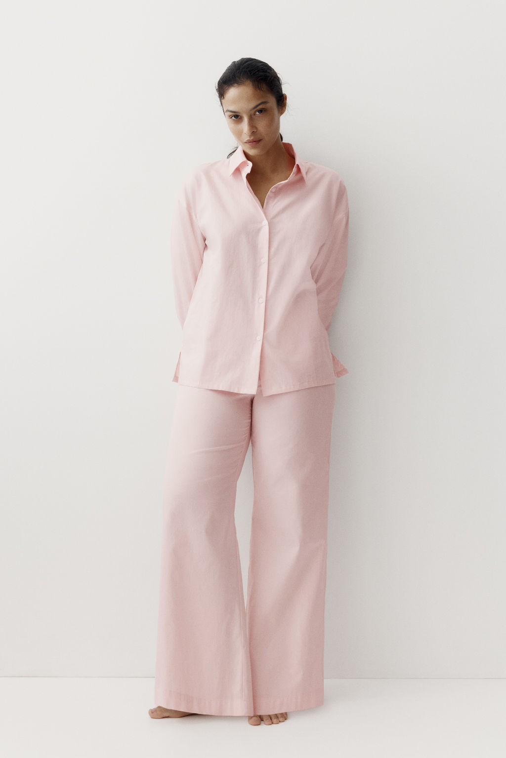 Pijama en sat?n de algod?n - H&m фото 6