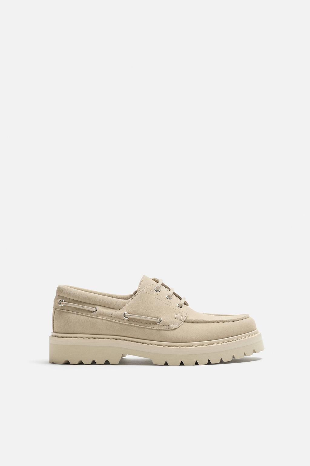 LEATHER DECK SHOES - Zara фото 13