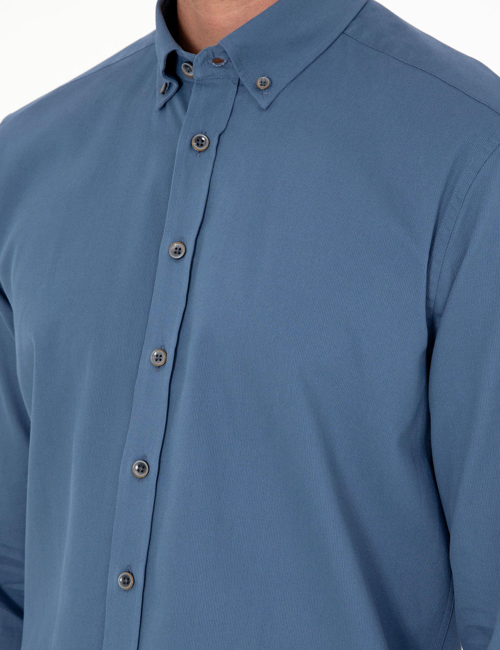 _ndigo Regular Fit Uzun Kollu G_mlek - Pierre cardin фото 7