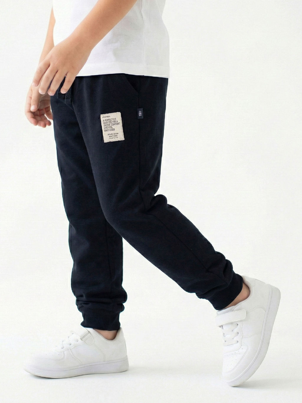 Брюки для мальчика штаны спортивные 22-0507 черный - Mini maxi фото 4