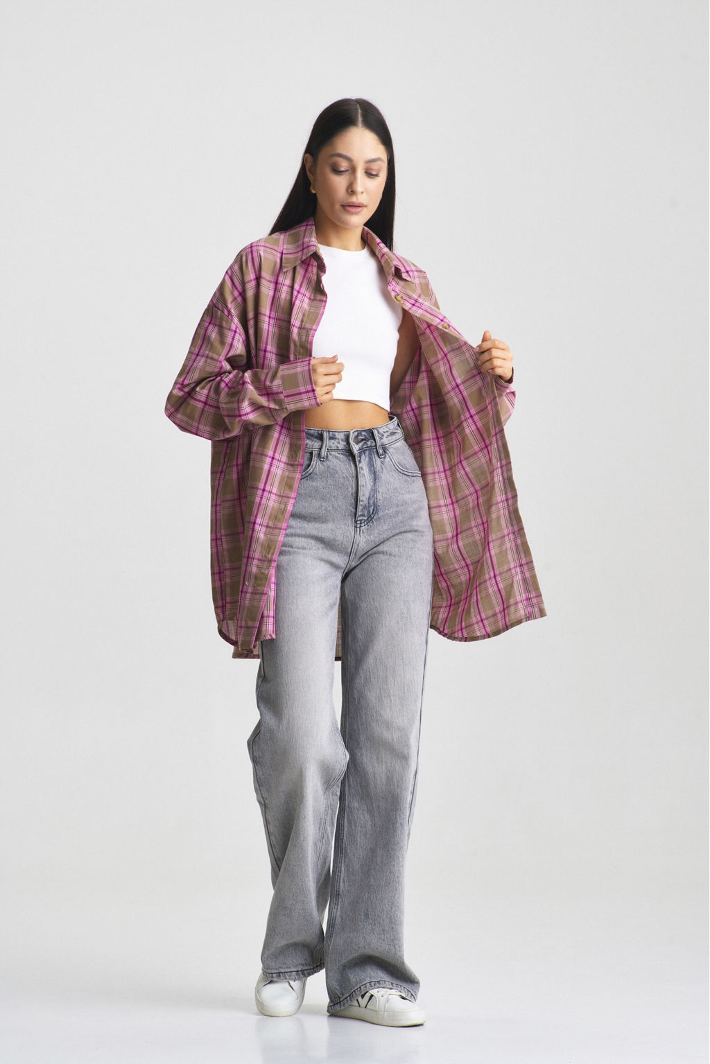 Рубашка Summer Pink&Brown - Erist store фото 2