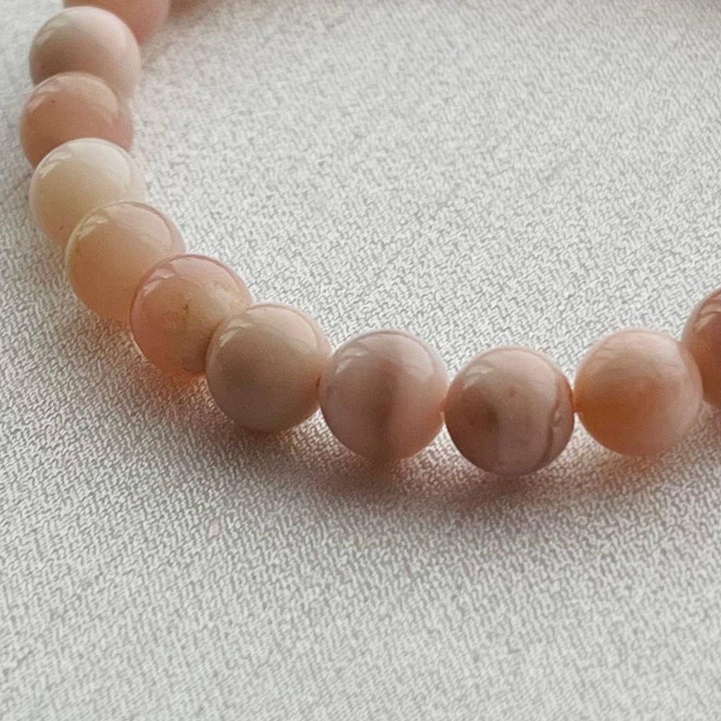 Браслет из Опала розового 17 см