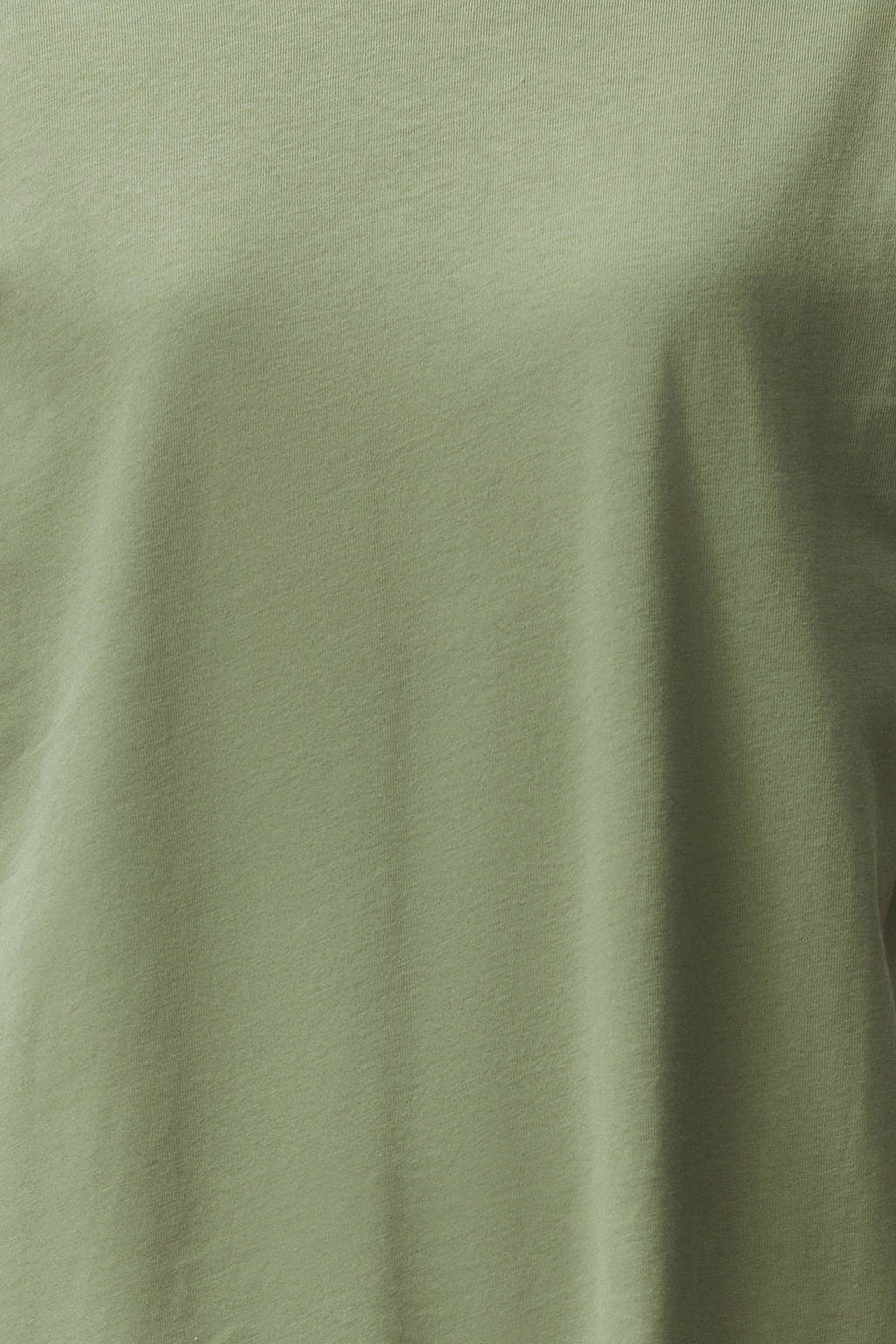 Haki Duz T-shirt Elbise %100 Pamuk Ay Kol Shift/Rahat Kesim Midi Midi Elbise TWOSS24EL00126