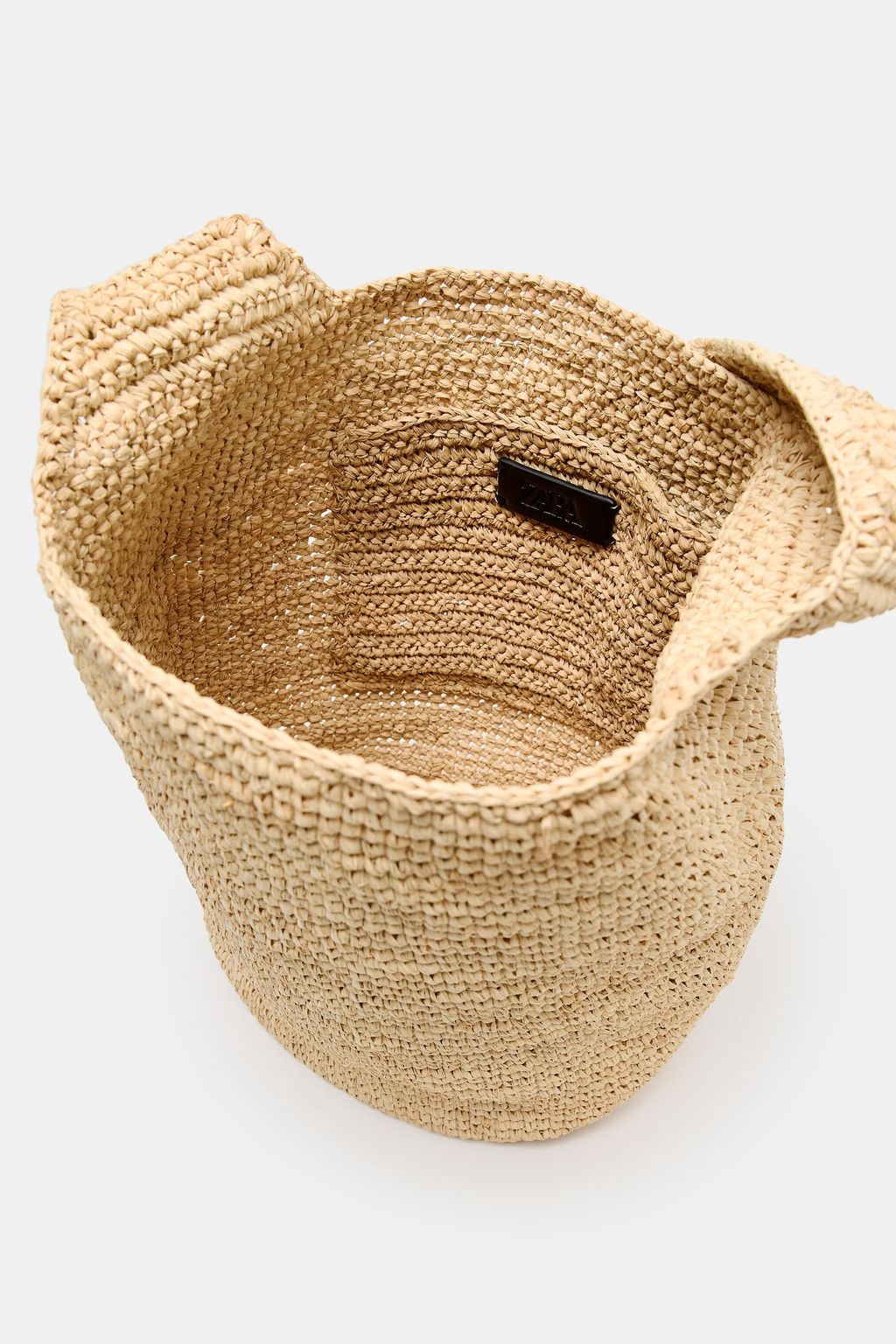 BOLSOS DE HOMBRO TRENZADA / Beige claro - Zara фото 6