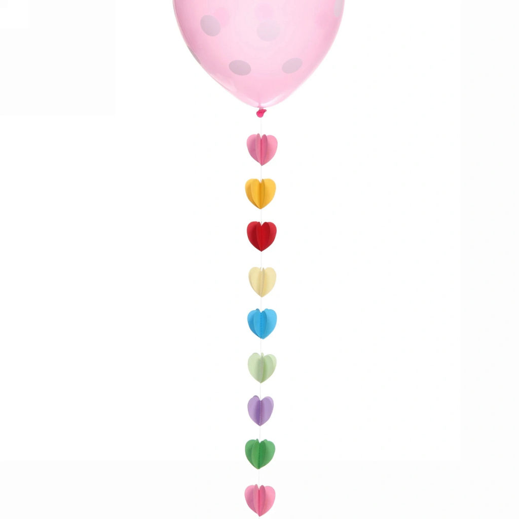 Цена за 2 шт. Лента "Сердце" 2 метра , микс