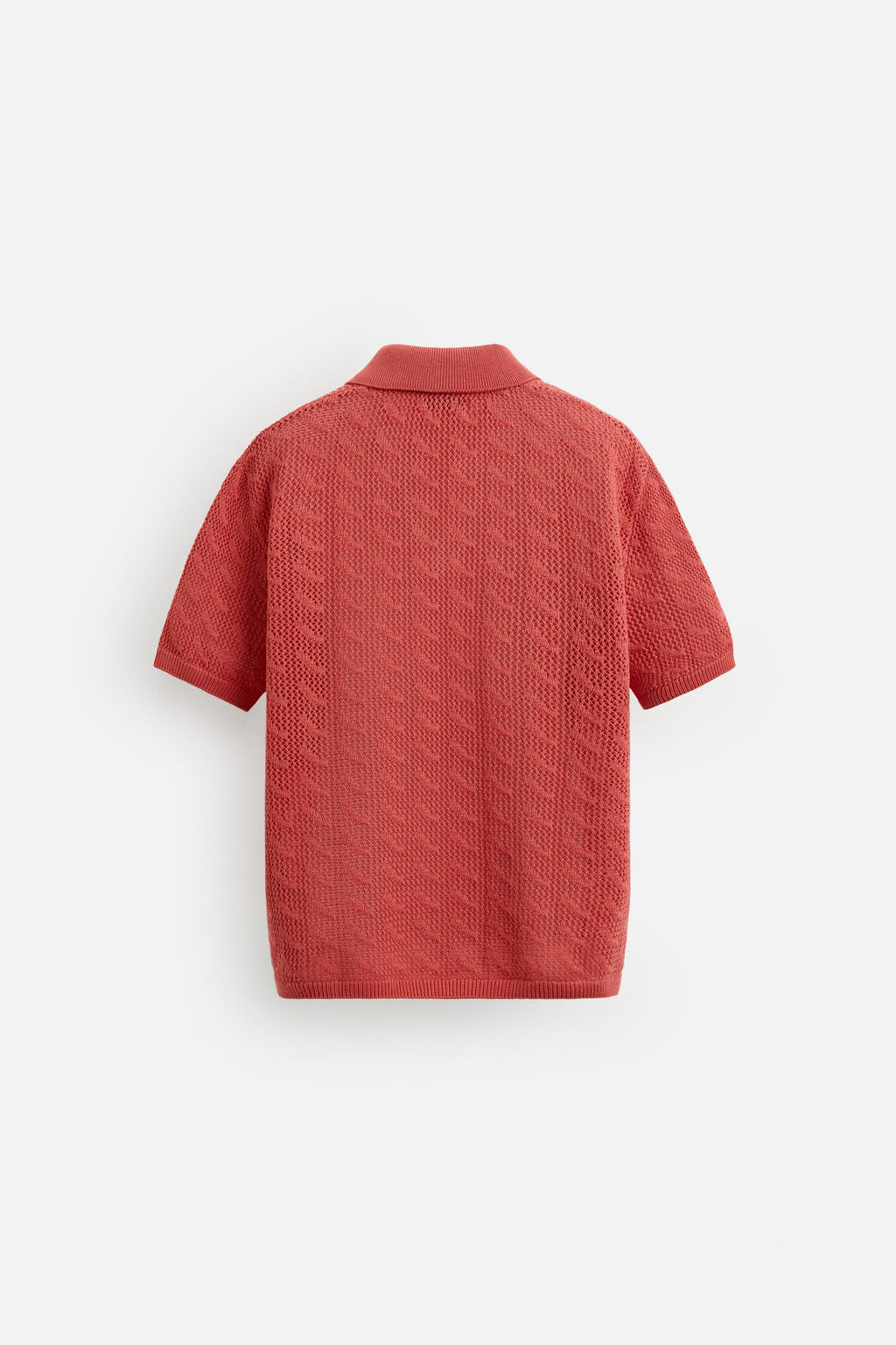 OPEN KNIT POLO SHIRT - Zara фото 8