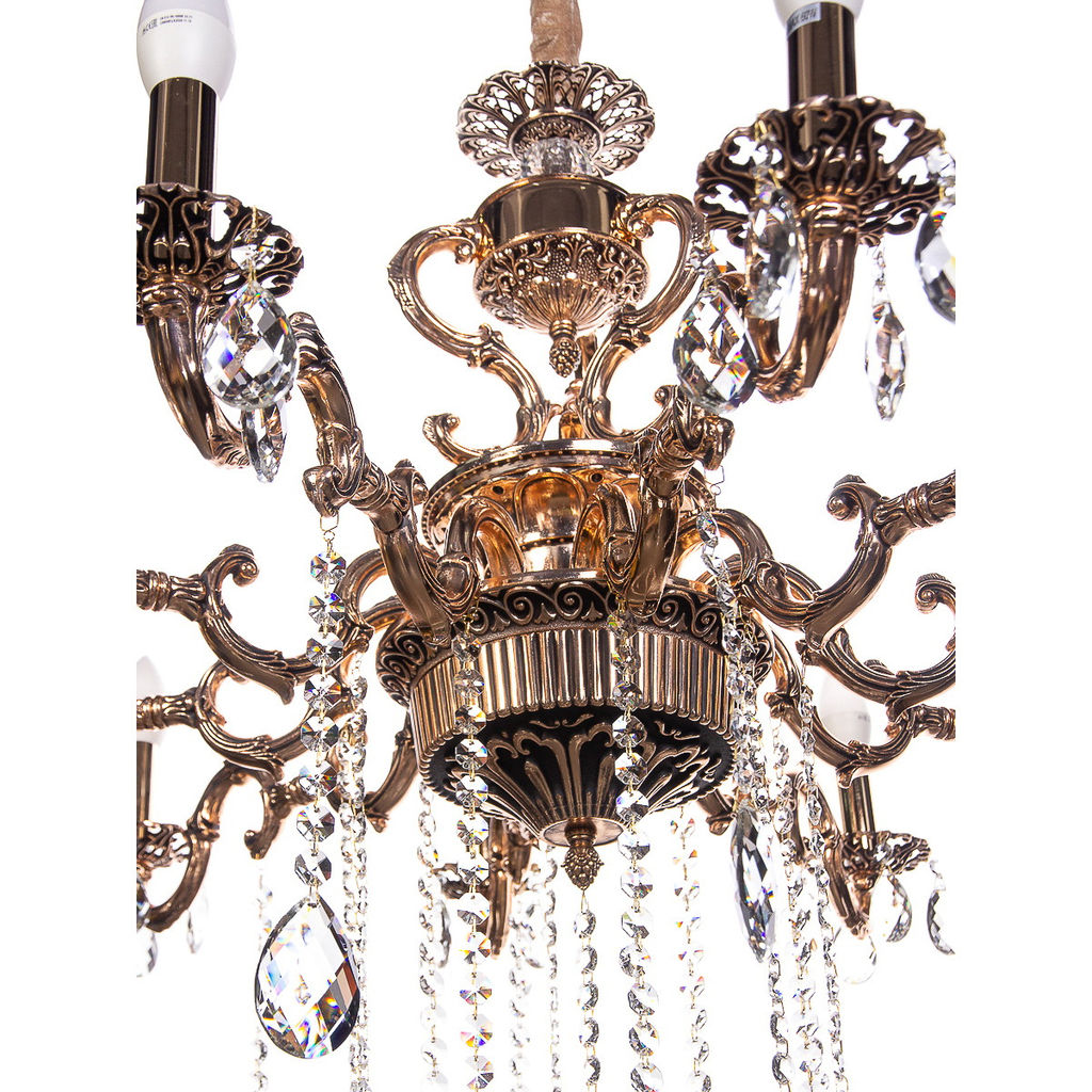 Люстра подвесная в стиле барокко "Amazzoni" 10*40Вт Е14 8553