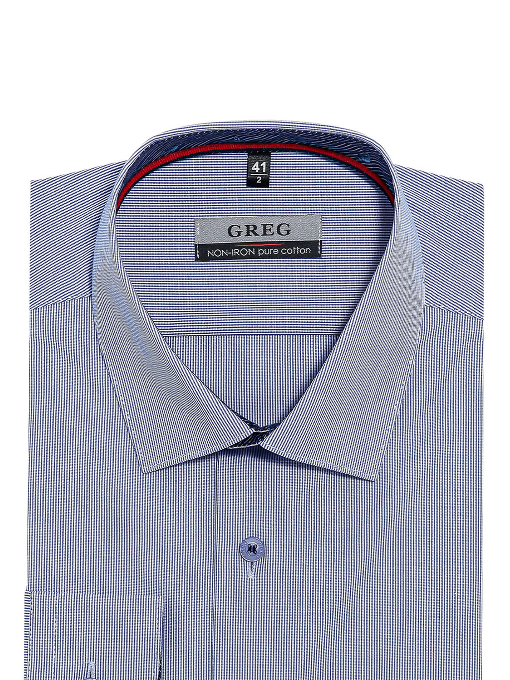 Сорочка мужская длинный рукав GREG 121/231/2238/Z/1p  фото 3