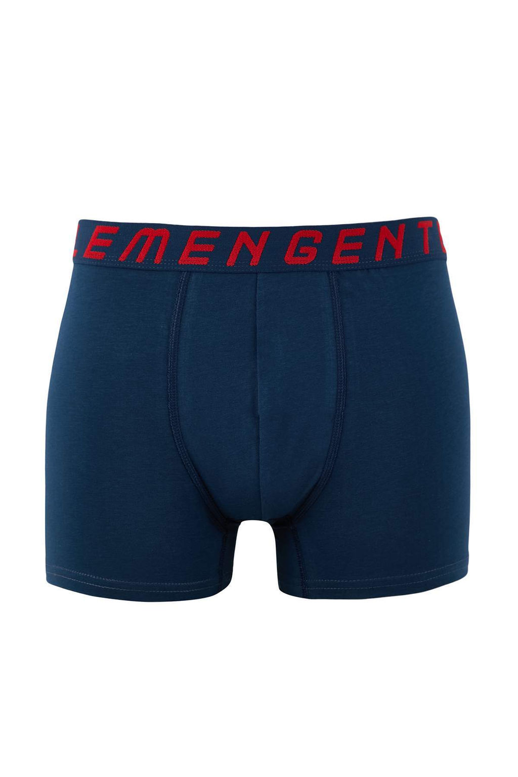 Lacivert Gentlemen Desen Lastikli 4lu Paket Pamuklu Elastanl? Boxer TMNAW26BX00001 - Trendyolmilla фото 2