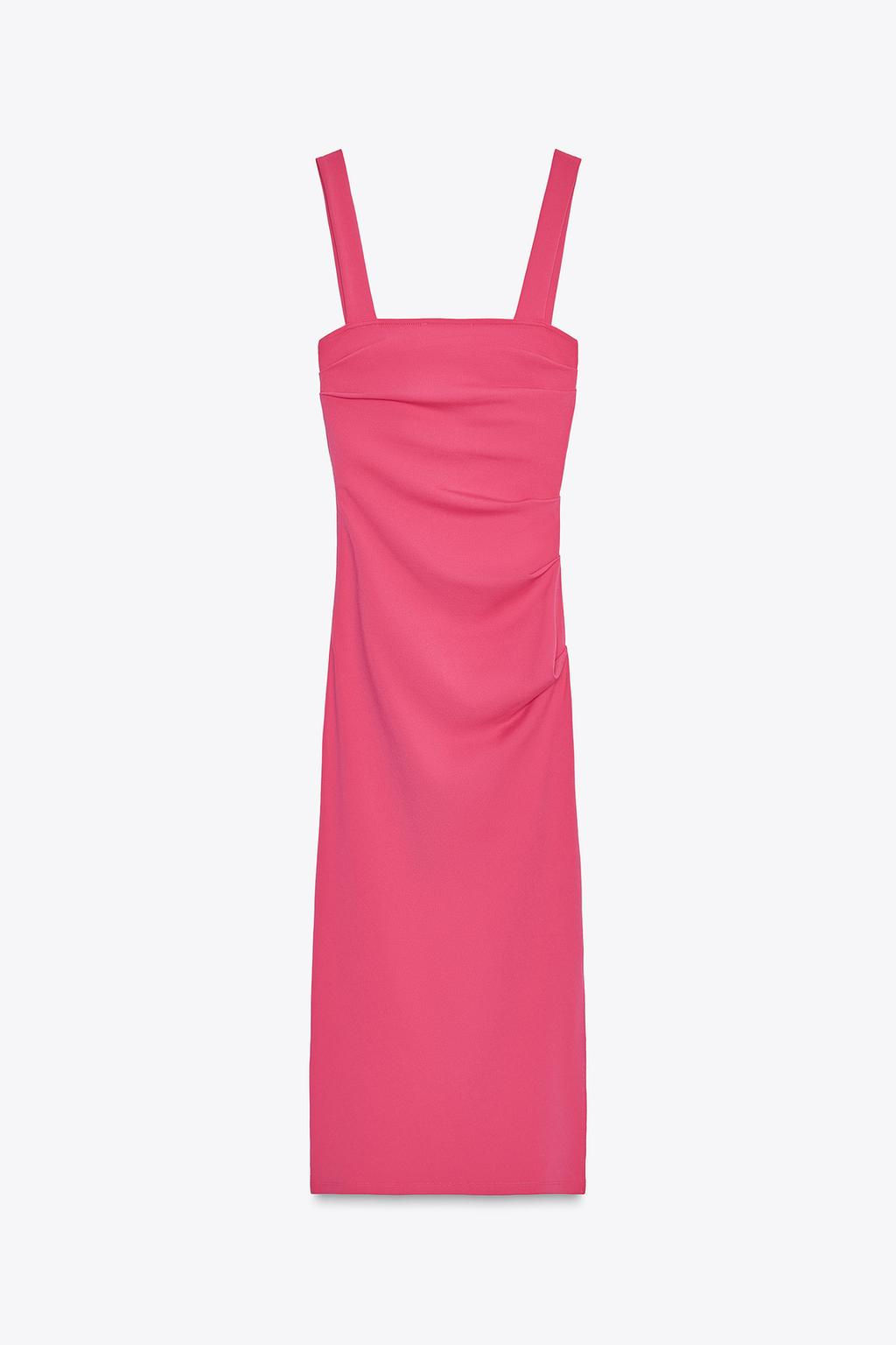 PLEATED MIDI DRESS - Zara фото 6