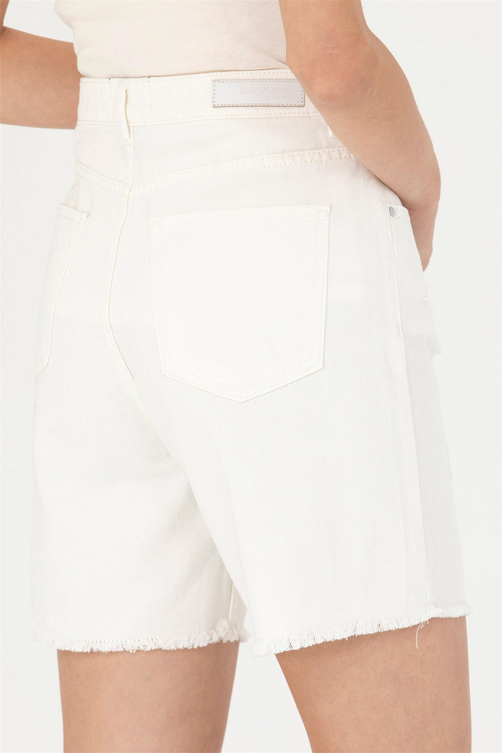 U. S. Polo Assn Женские белые джинсовые шорты Неожиданная скидка в корзине - U.s. polo assn фото 7