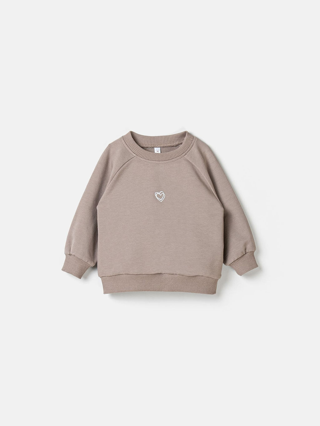 Свитшот облегченный "Кокос" с вышивкой 0+