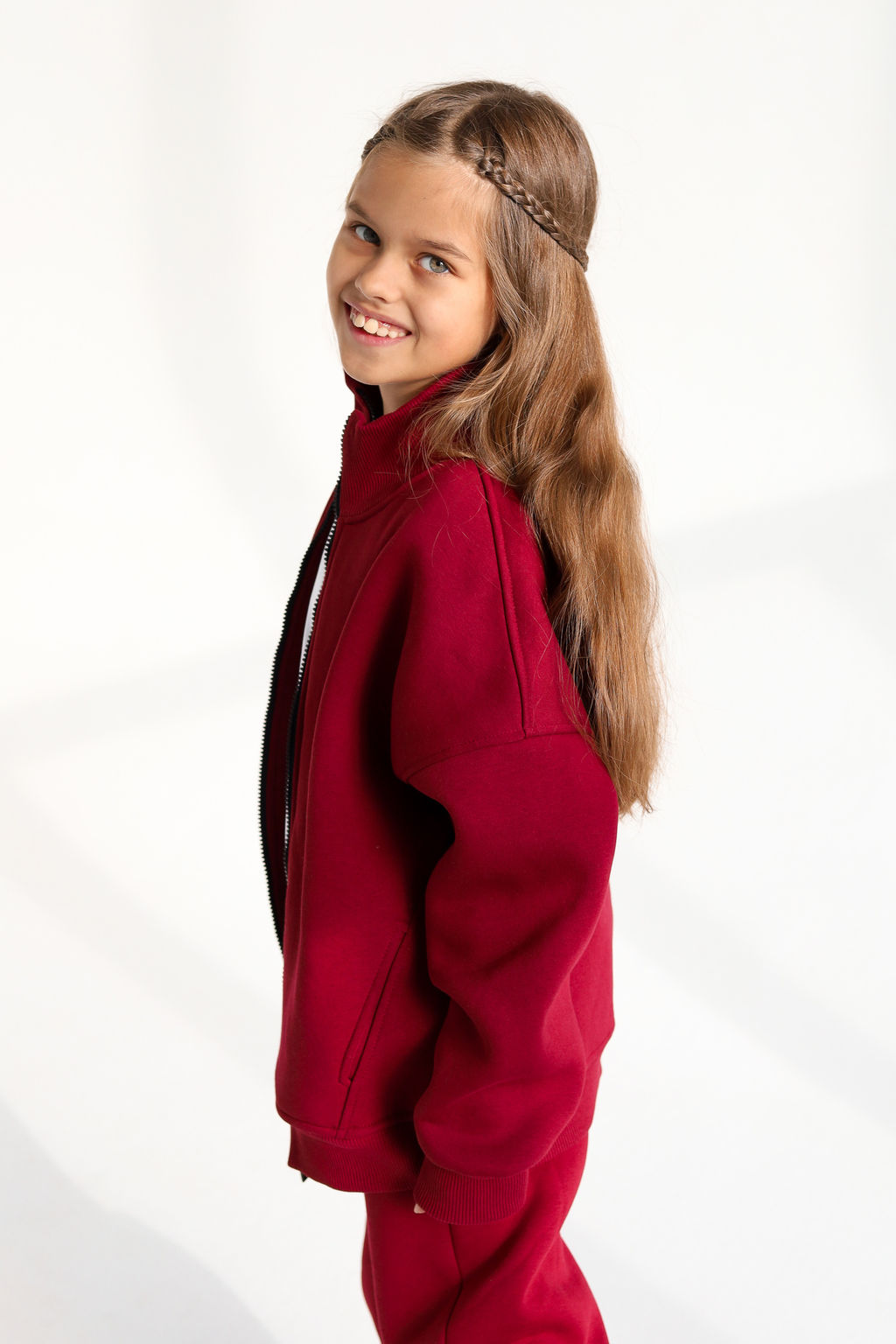 Бомбер утепленный, бордо - Inzibe фото 13