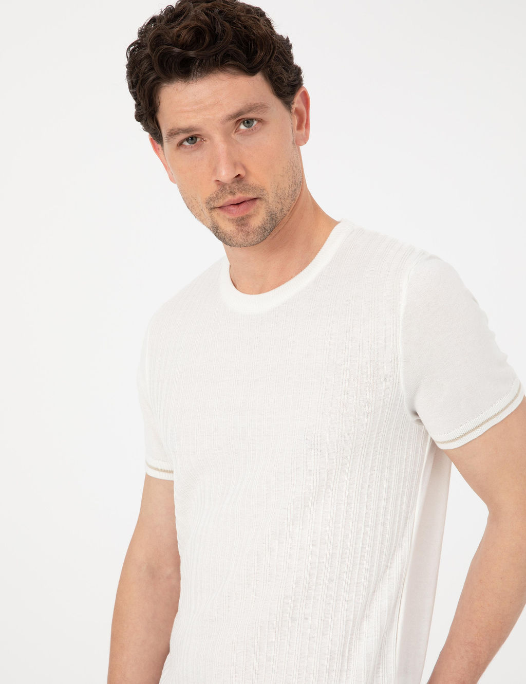 Ekru Slim Fit Kazak - Pierre cardin фото 2