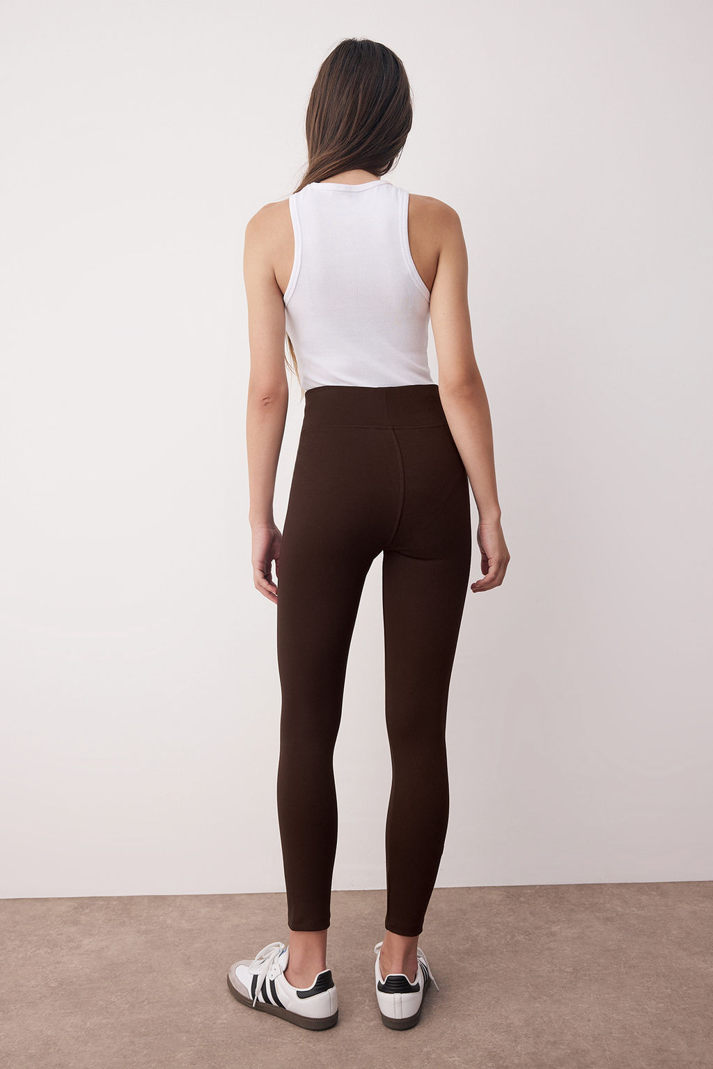 Siyah Toparlay?c? Beli Lastikli Yuksek Bel Esnek Orme Tayt TWOAW20TA0087 - Trendyolmilla фото 34